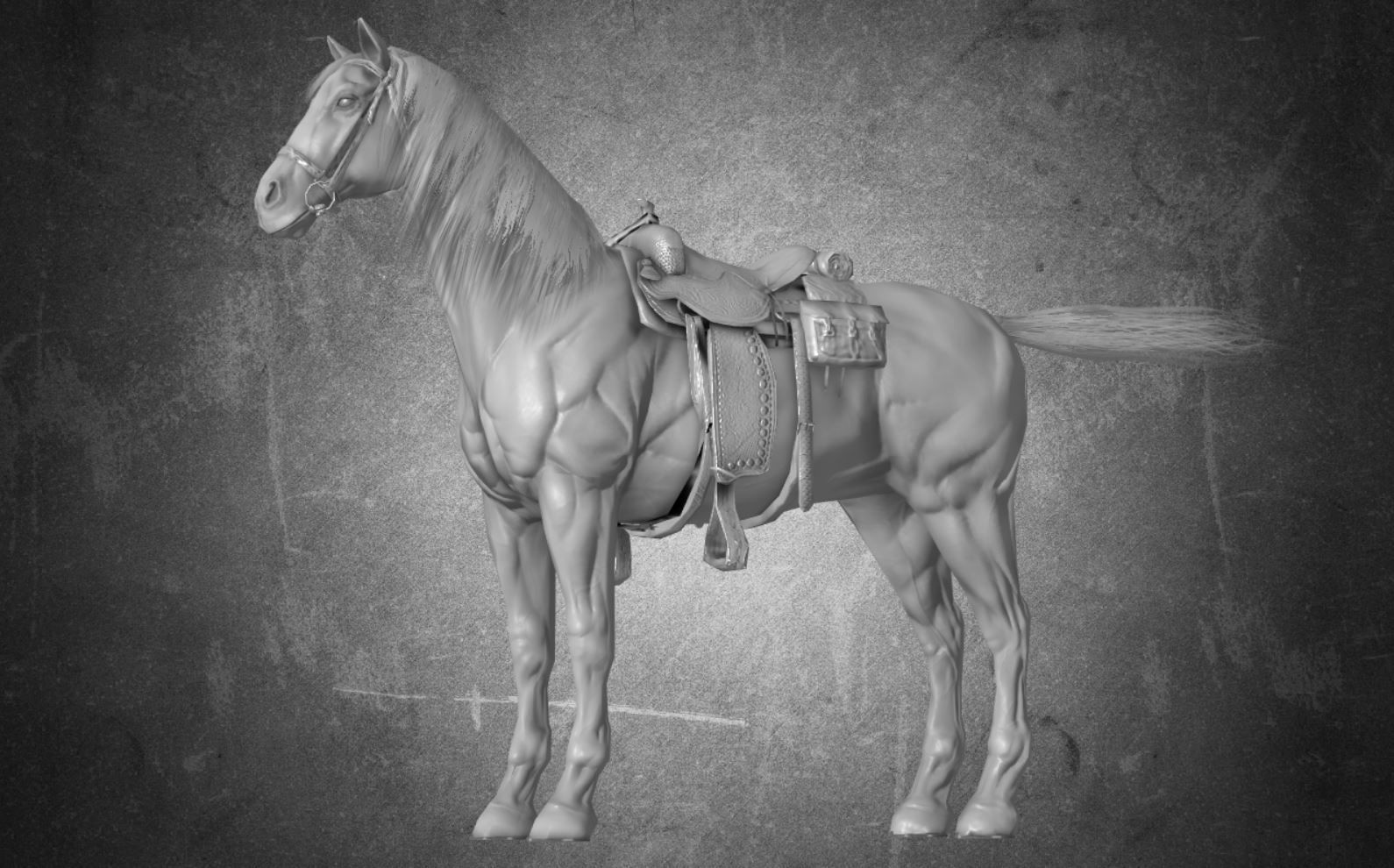 Horse - D7-D8 3D model_8