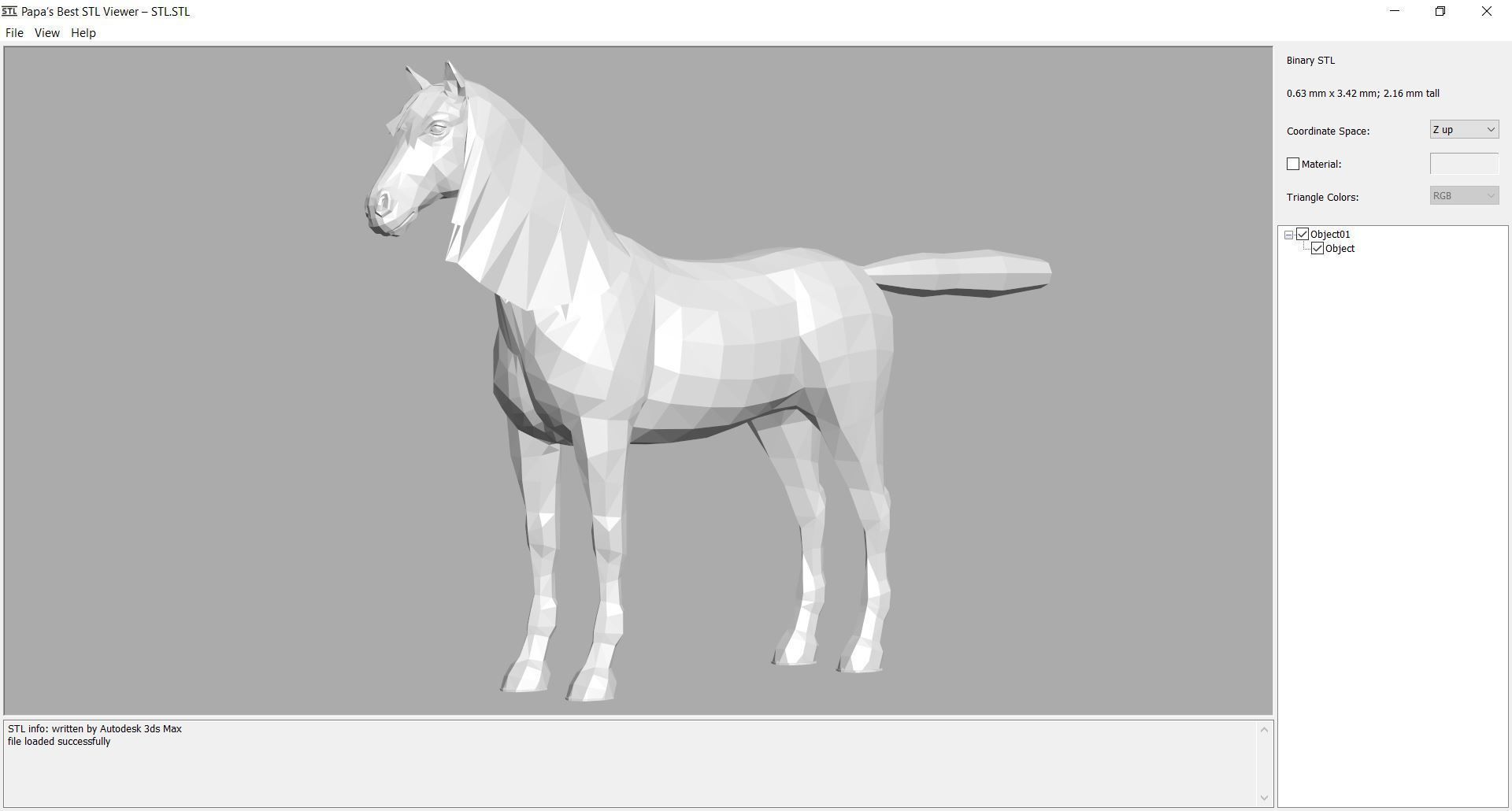 Horse - D7-D8 3D model_7