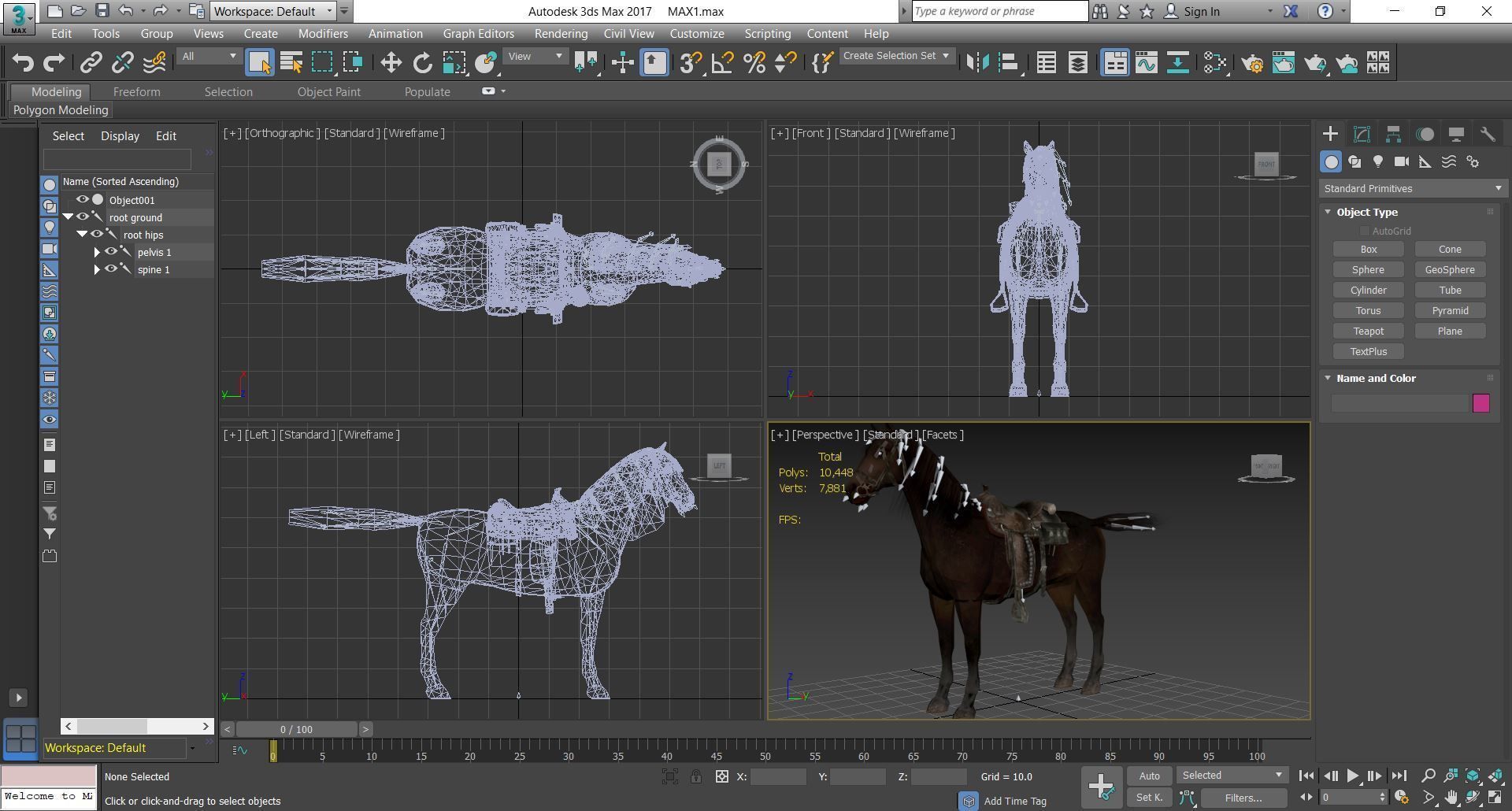 Horse - D7-D8 3D model_2