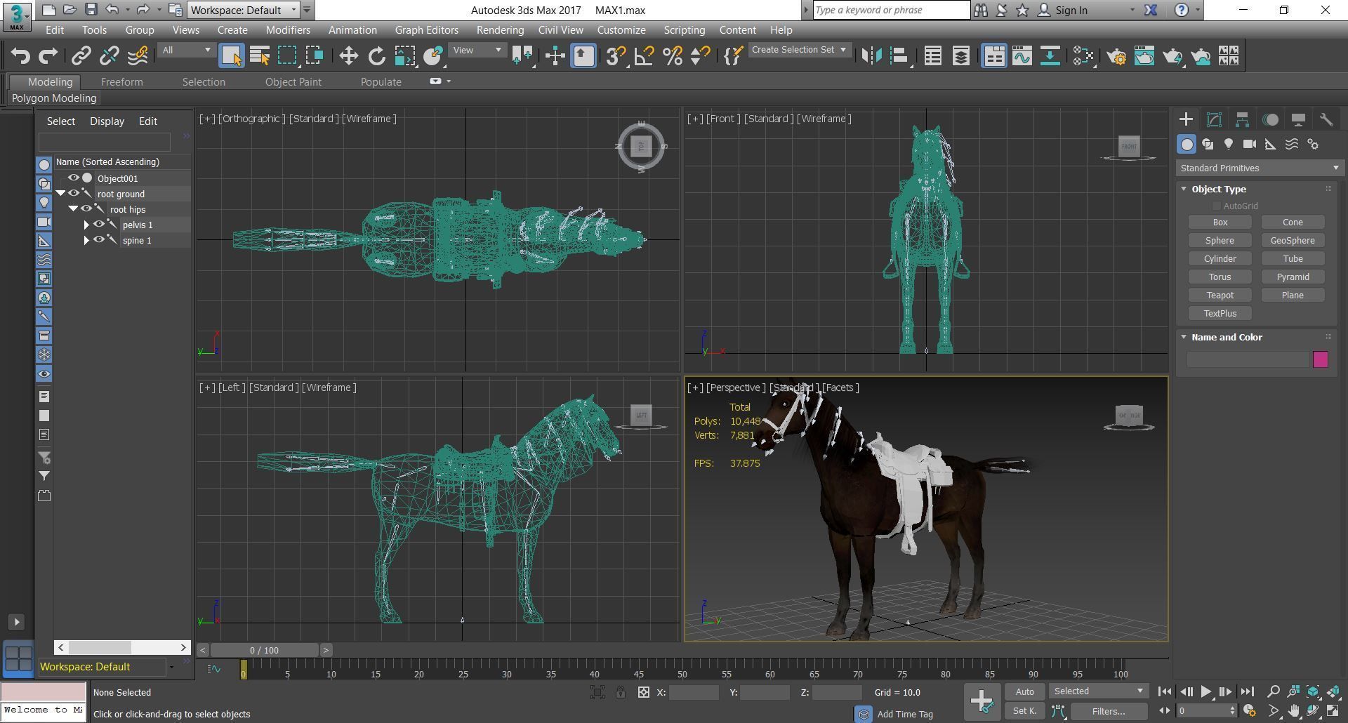 Horse - D7-D8 3D model_3