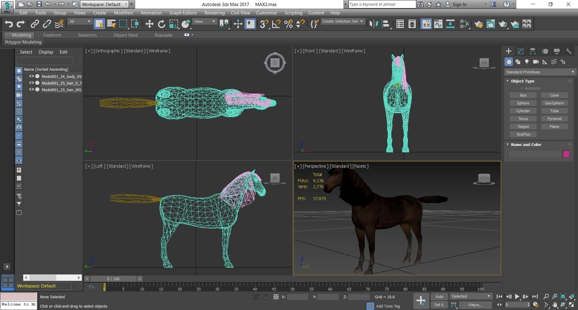 Horse - D7-D8 3D model_5