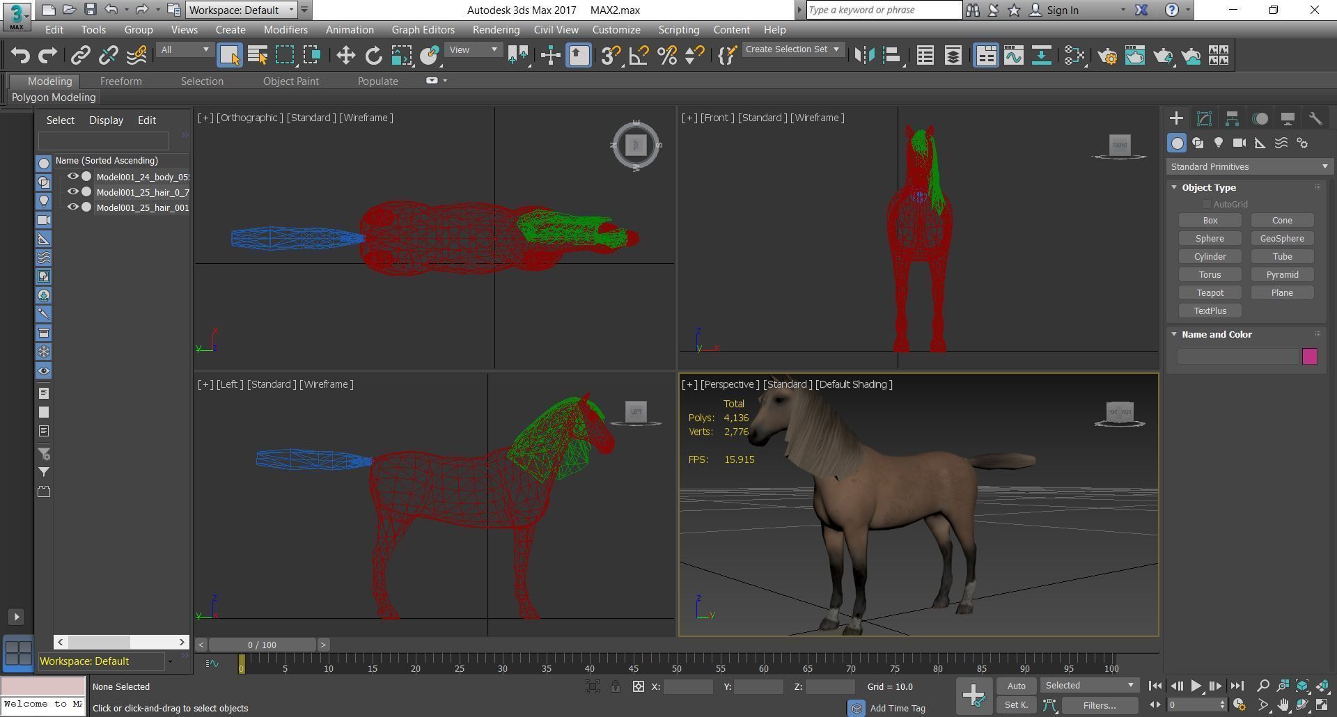 Horse - D9-D10 3D model_5