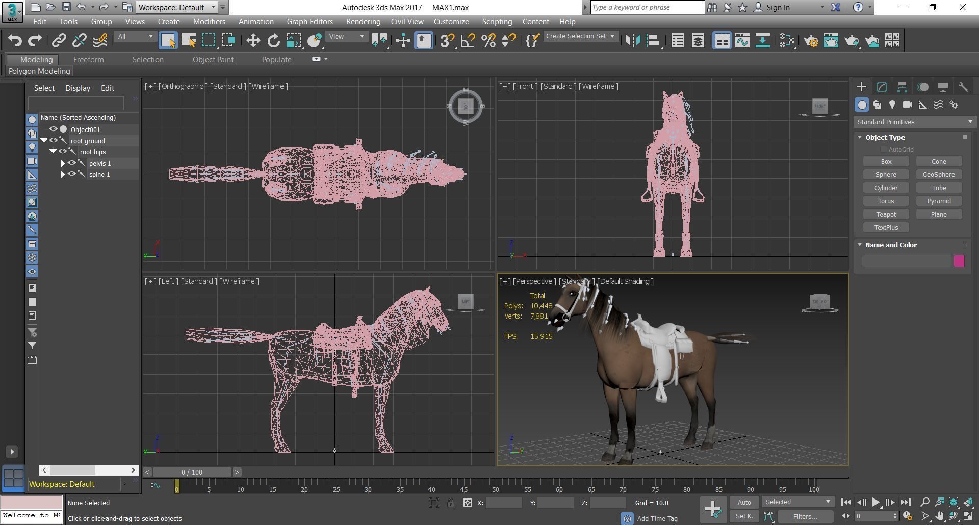 Horse - D9-D10 3D model_3