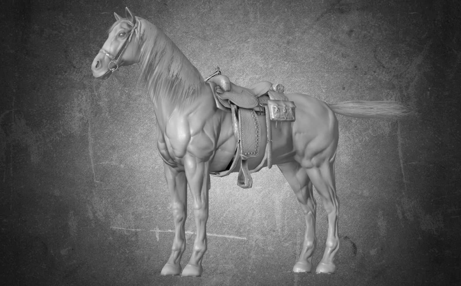 Horse - D9-D10 3D model_8
