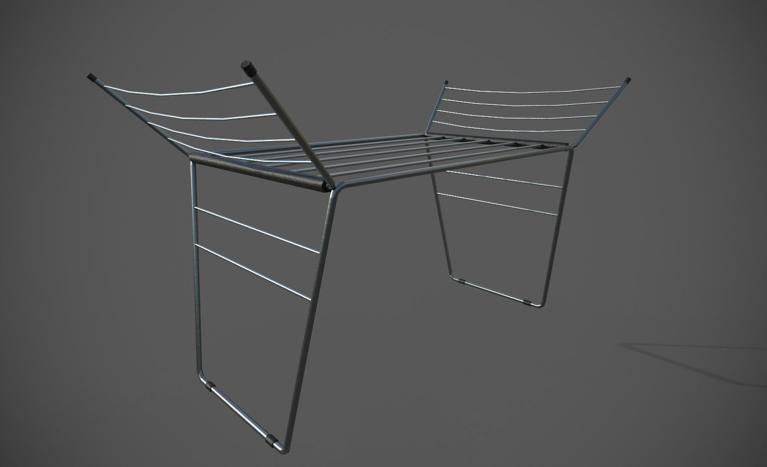 Clothes Airer Low Poly Prop Low-poly 3D model_3