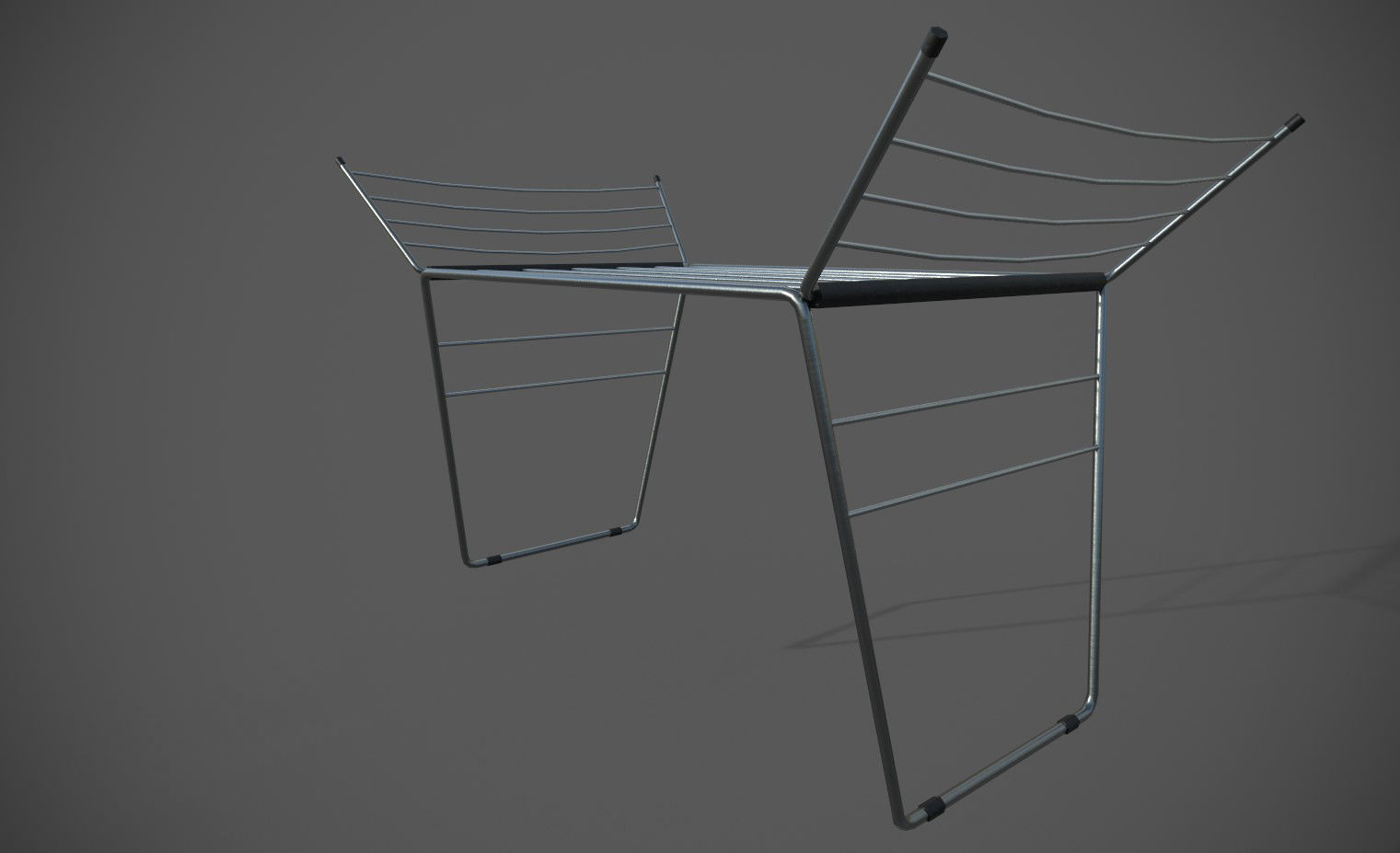 Clothes Airer Low Poly Prop Low-poly 3D model_5