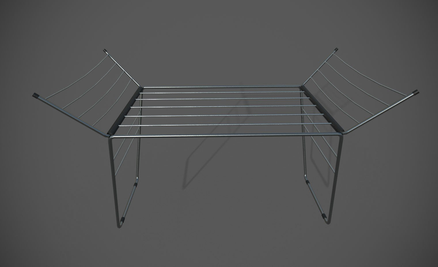Clothes Airer Low Poly Prop Low-poly 3D model_2