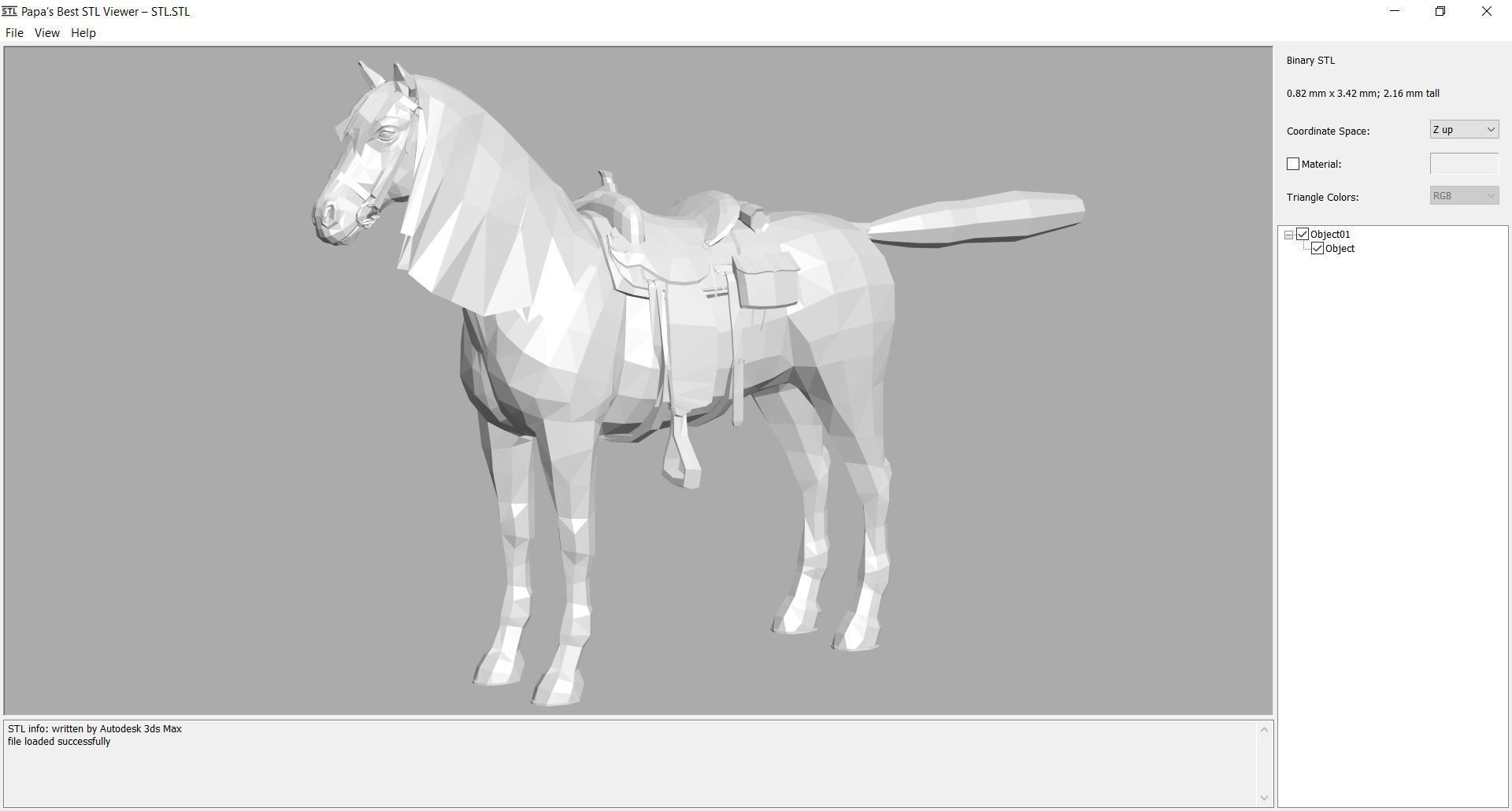 Horse - D11-D12 3D model_6