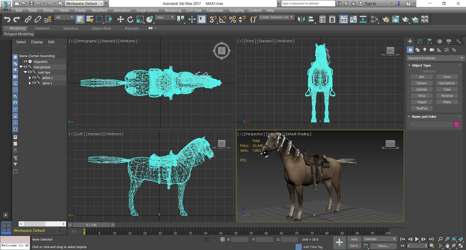 Horse - D13 3D model_1