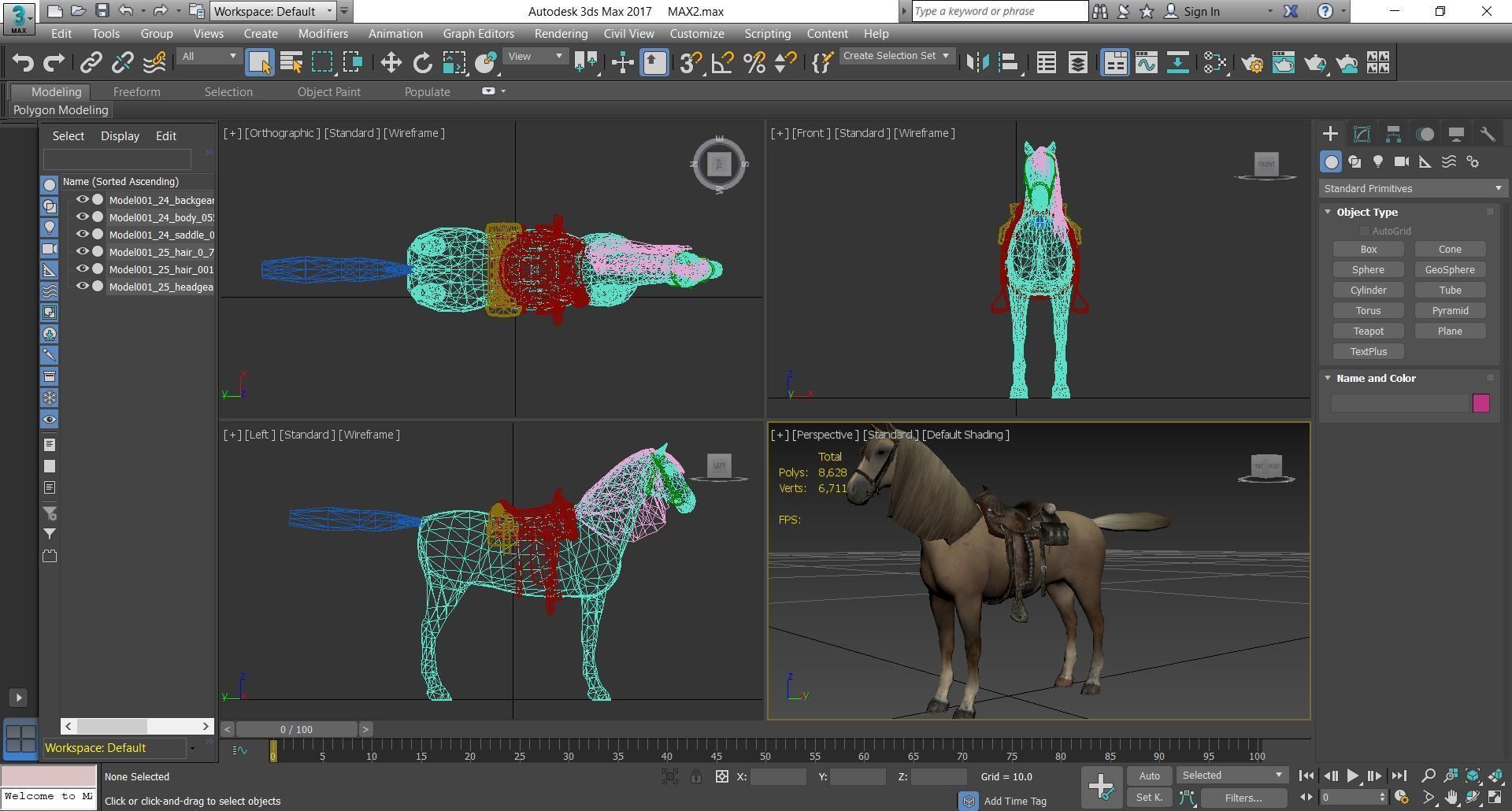 Horse - D13 3D model_2