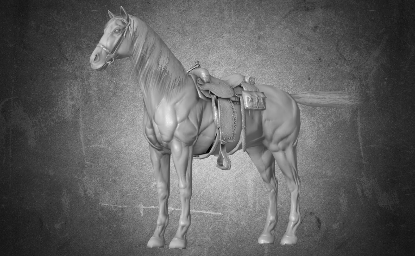 Horse - D13 3D model_4