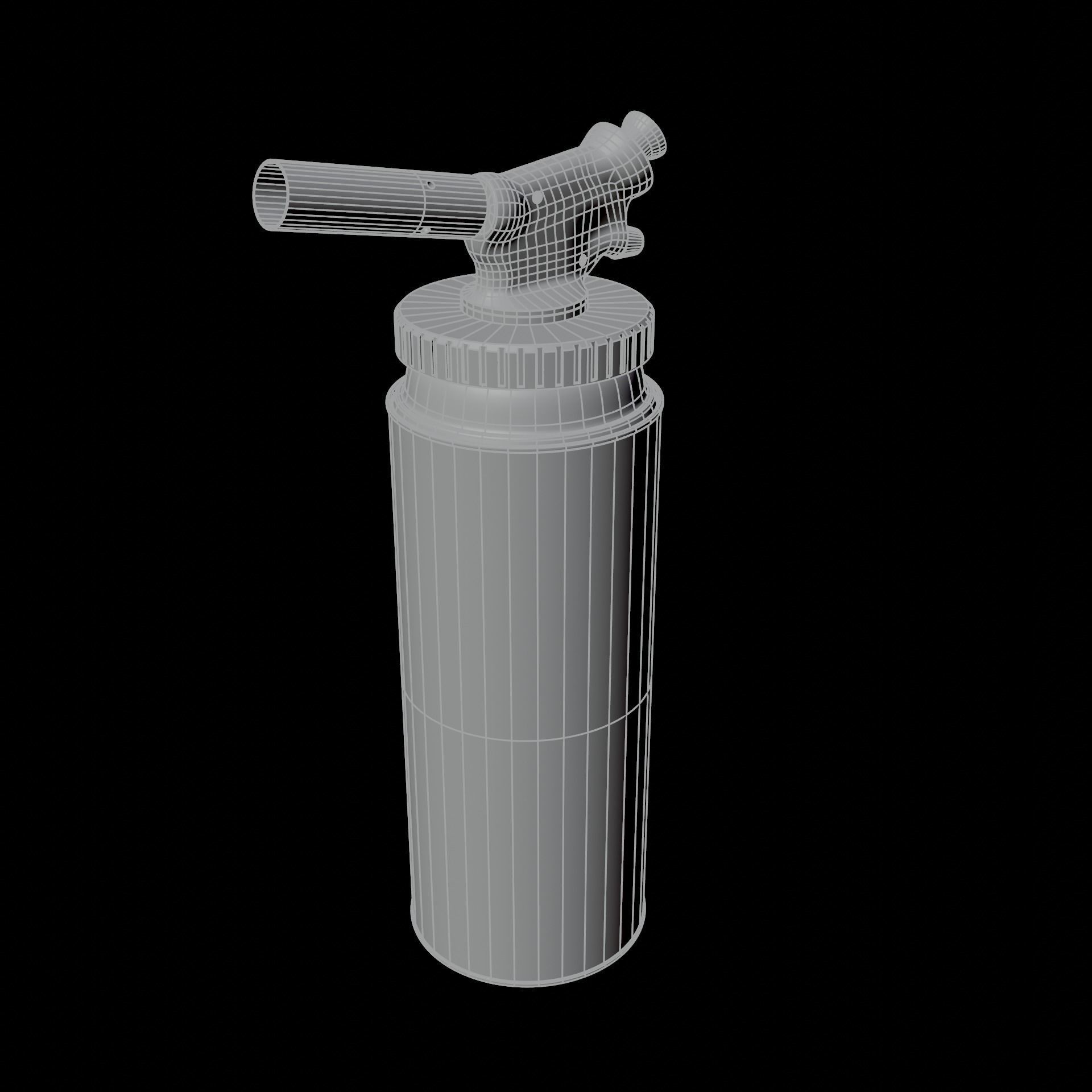Flame Torch 3D model_2