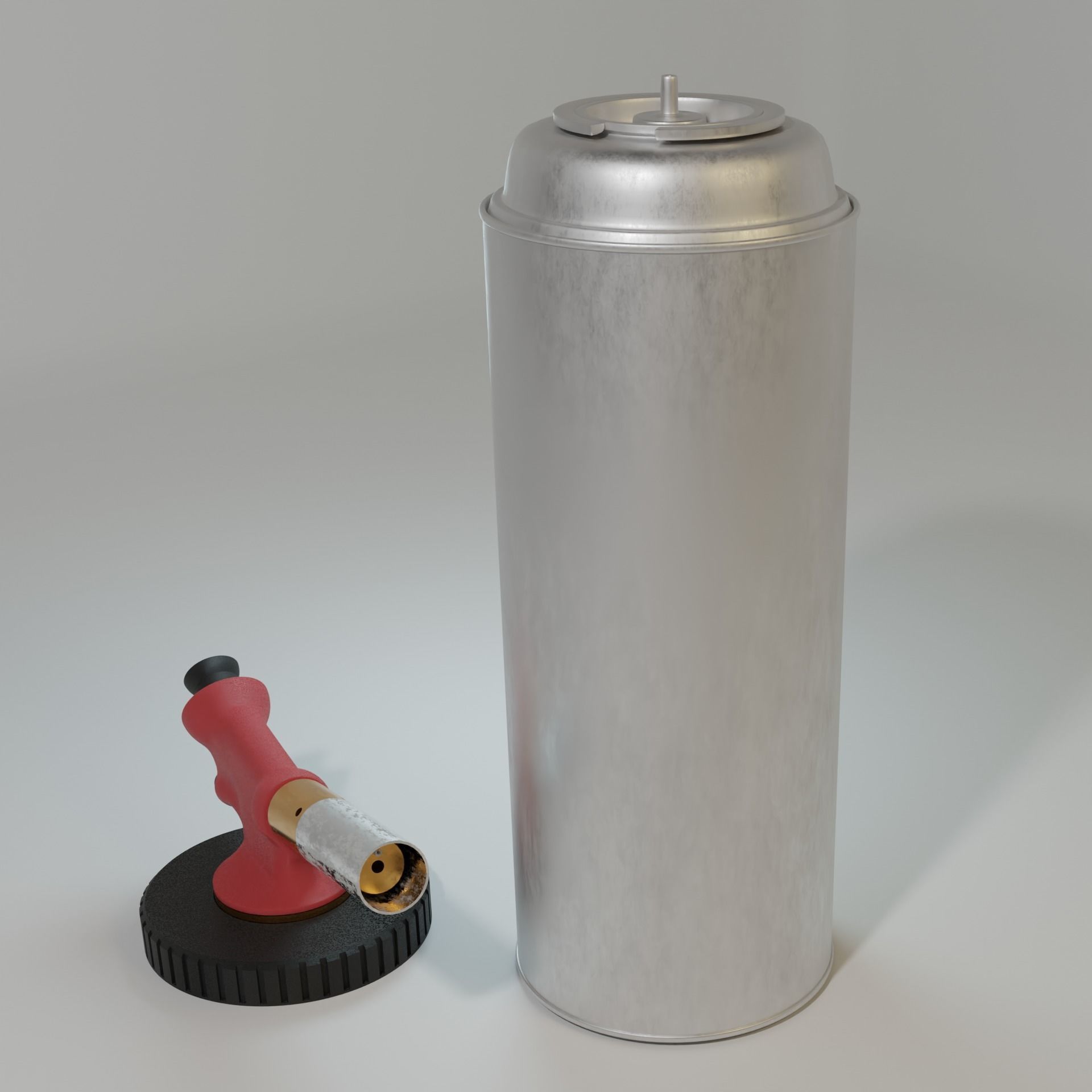 Flame Torch 3D model_1
