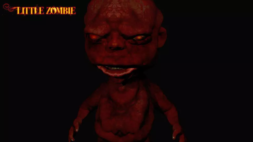 Zombie Dwarf 3D model_0