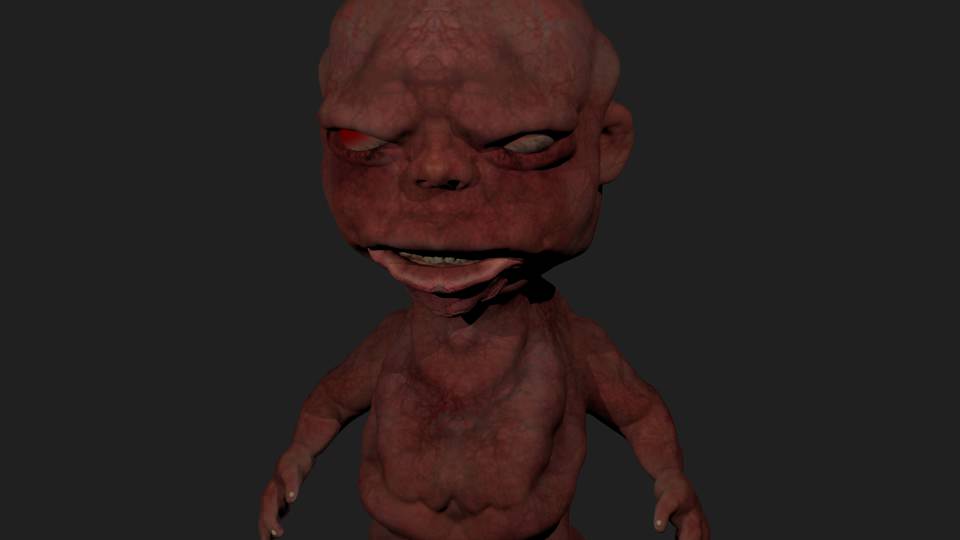 Zombie Dwarf 3D model_4