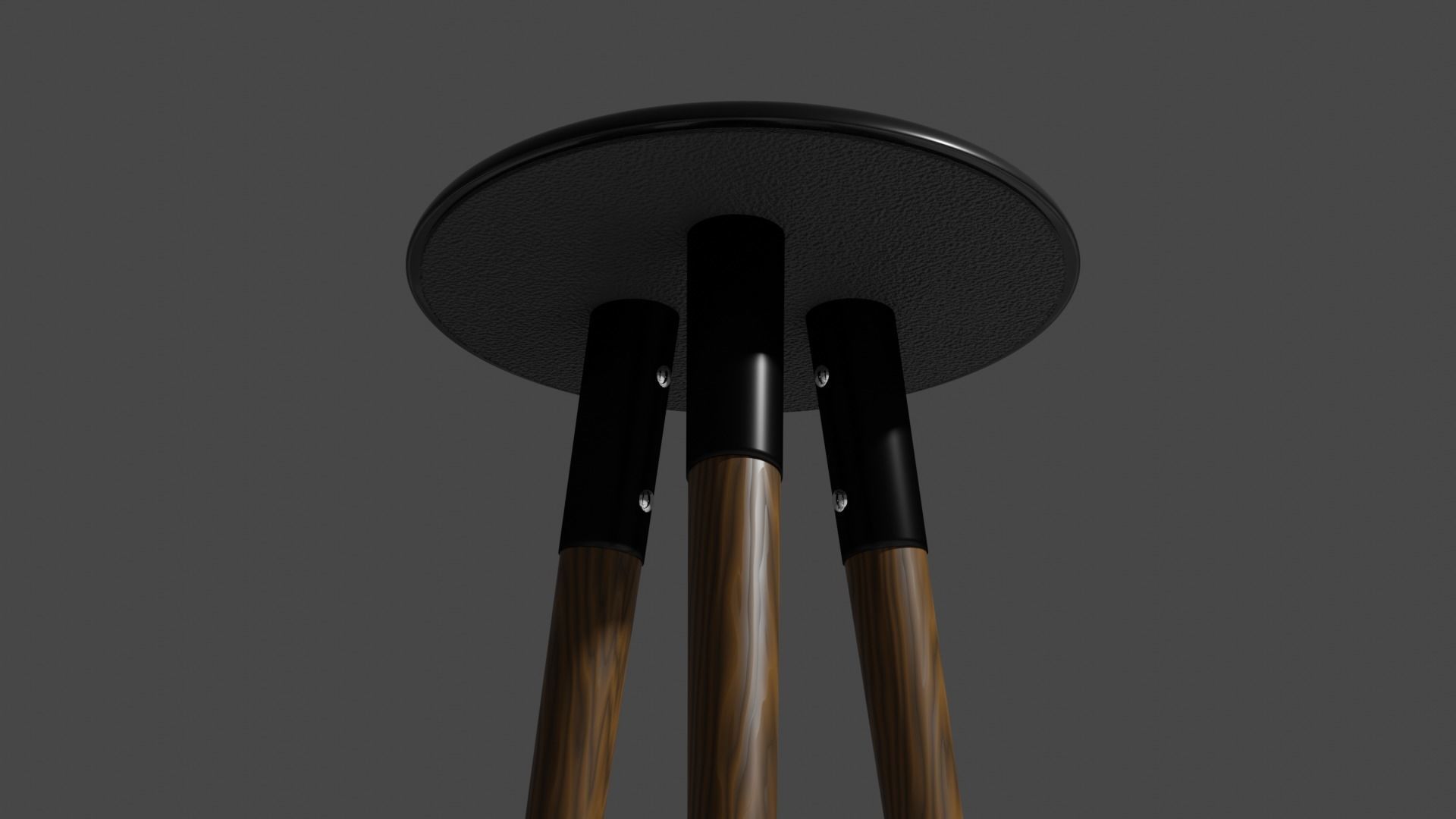 Barstool bar table 3D model_2