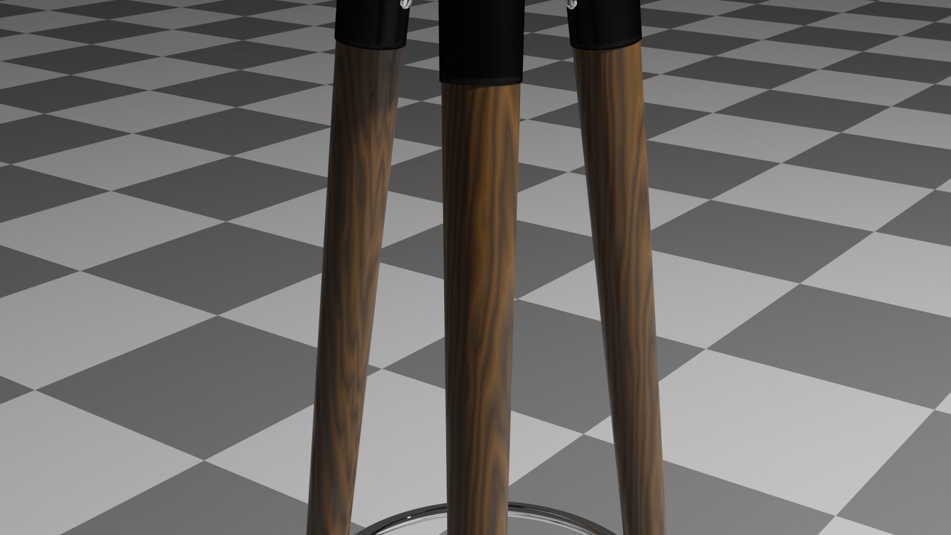 Barstool bar table 3D model_1