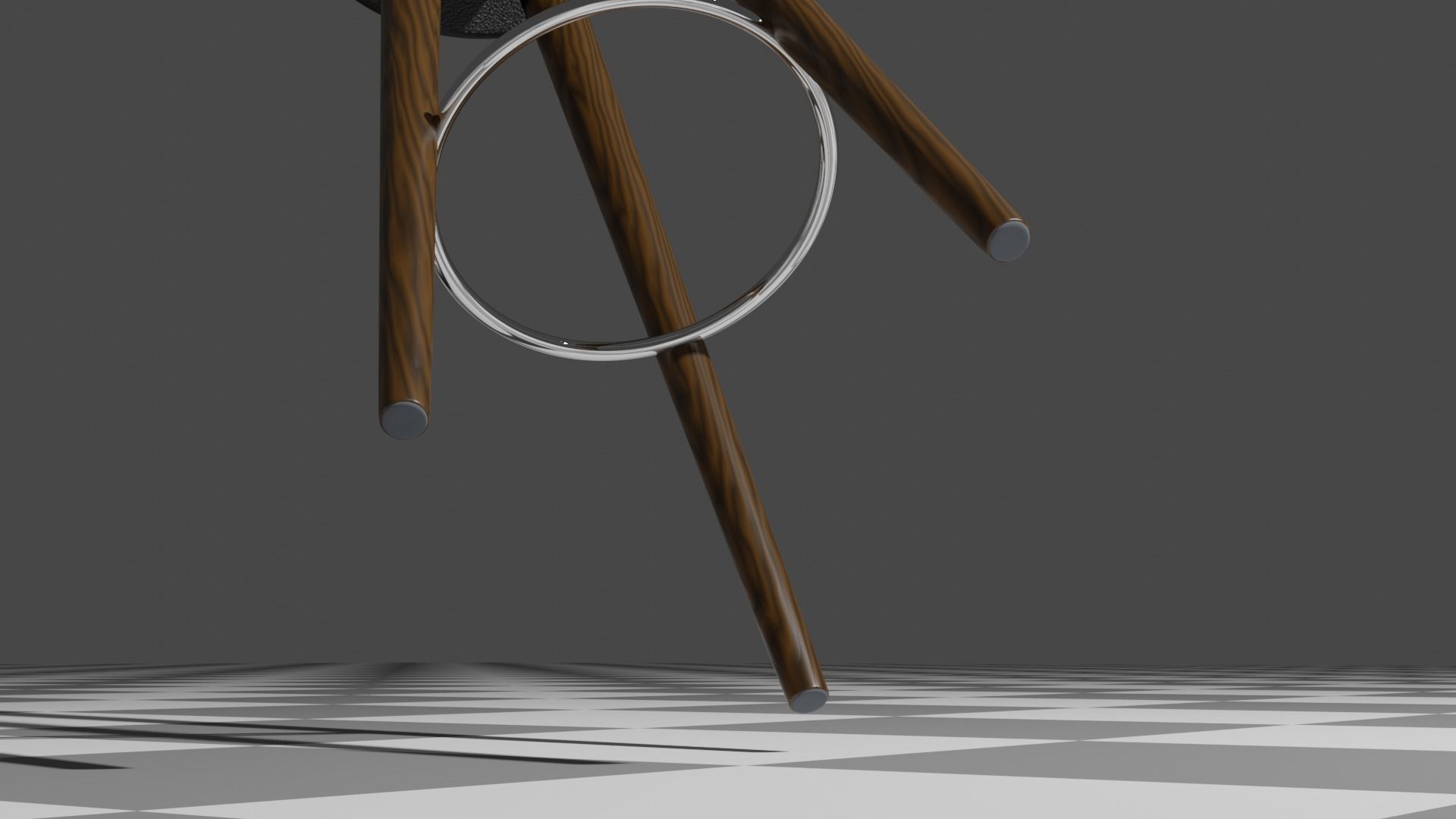 Barstool bar table 3D model_3