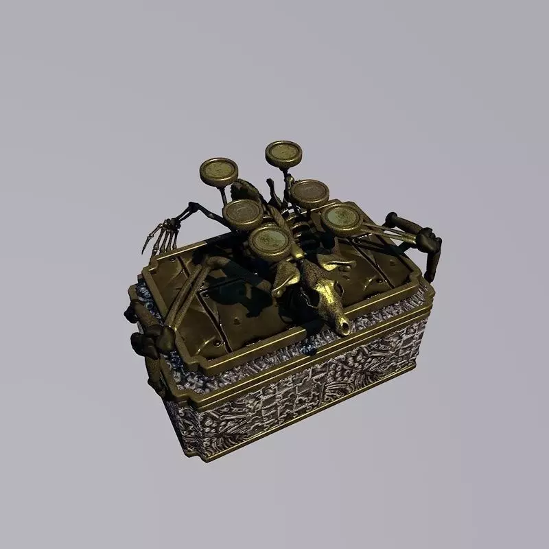 Animated Fantasy Box 3D model