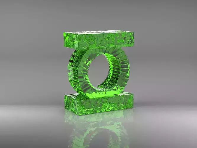 Green Lantern Logo Emblem Symbol OA Hal Jordan 3D print model