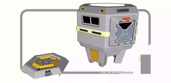 Star Trek - Intrepid type escape pod 3D print model