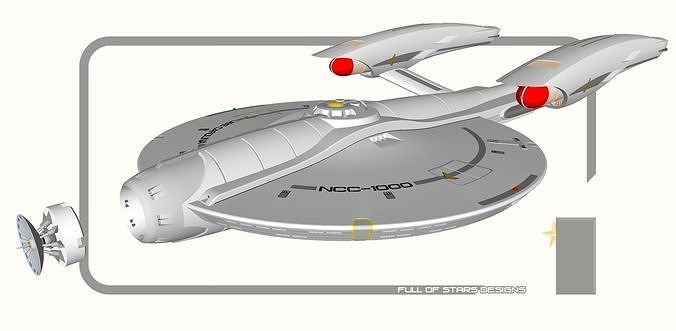 Star Trek USS Carolina 3D print model