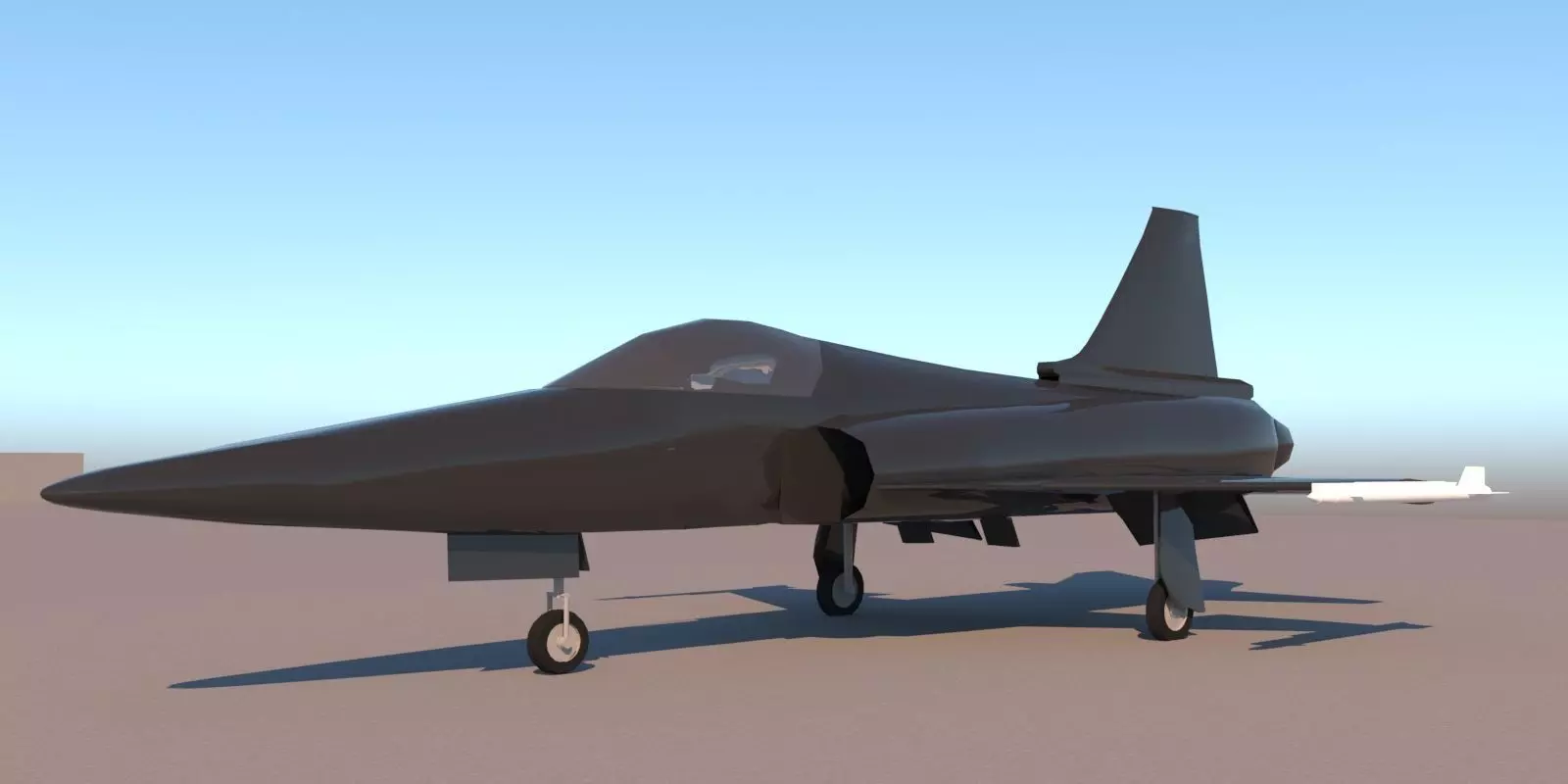 F-20 Tigershark Jet 3D model