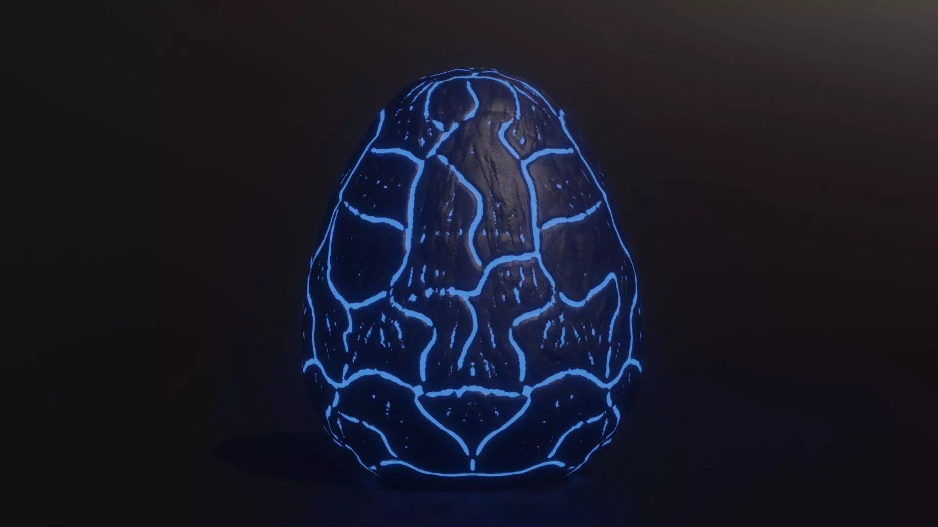 Dragon Egg Low-poly 3D model_0