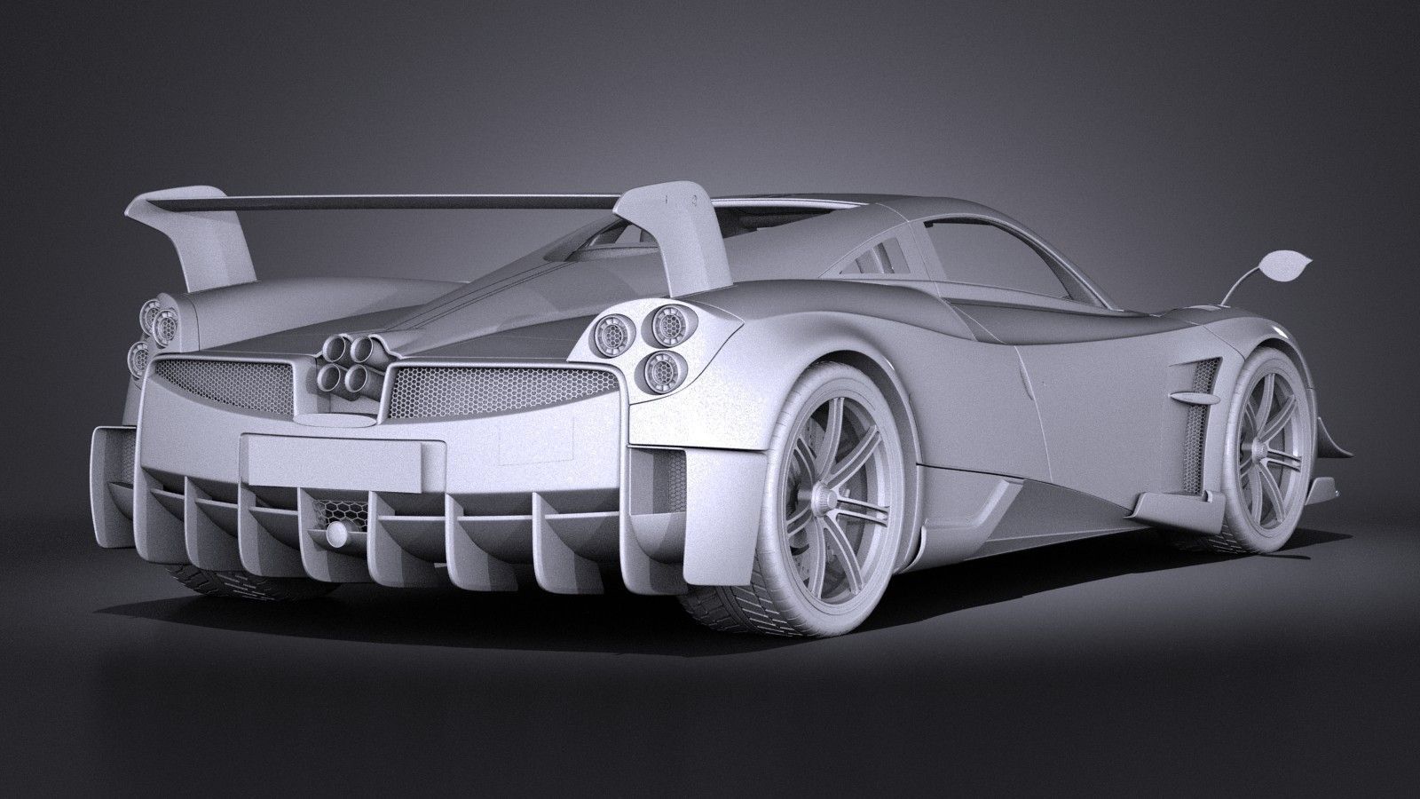 Pagani Huayra BC 2016 3D model_11