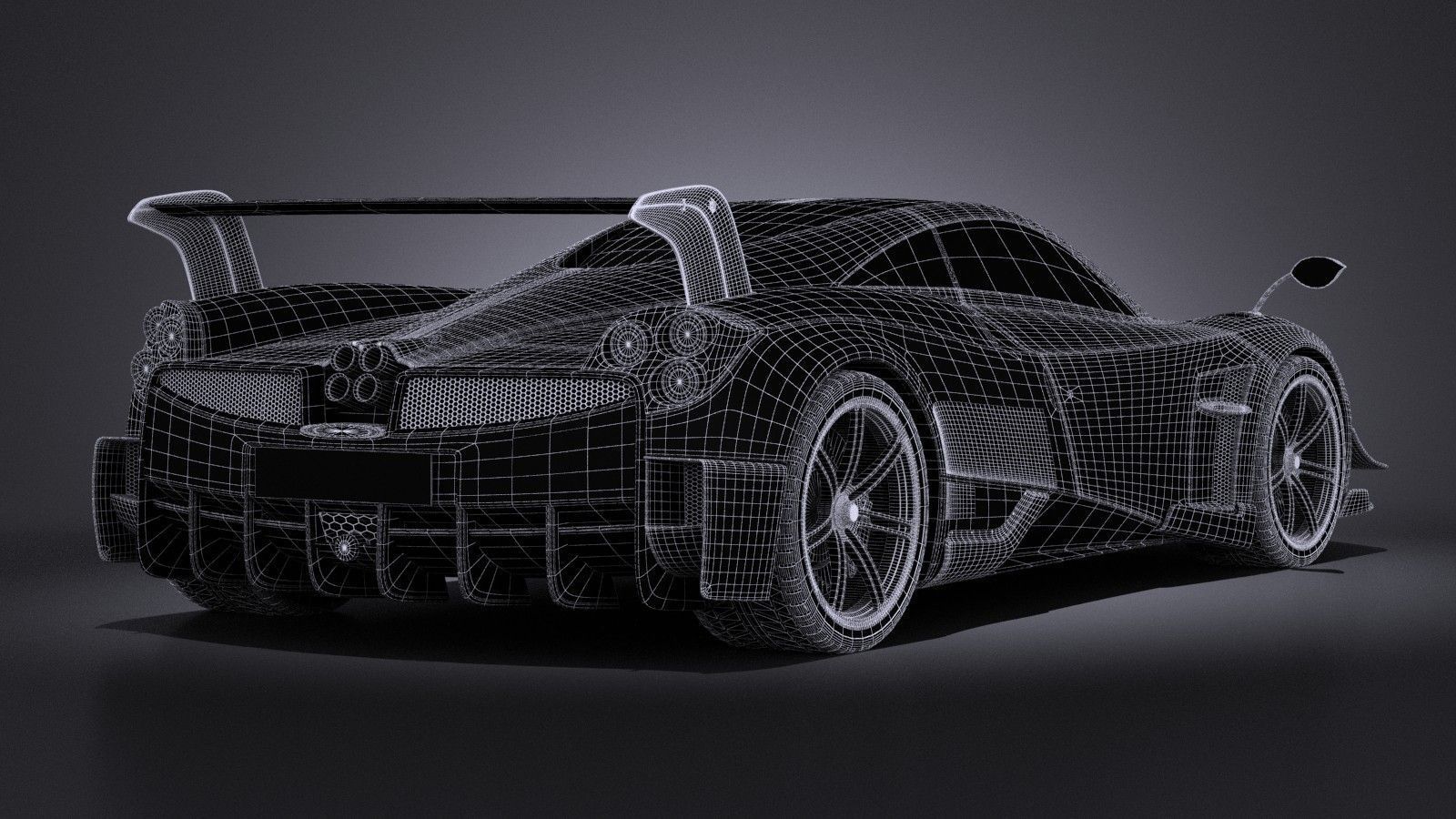 Pagani Huayra BC 2016 3D model_17