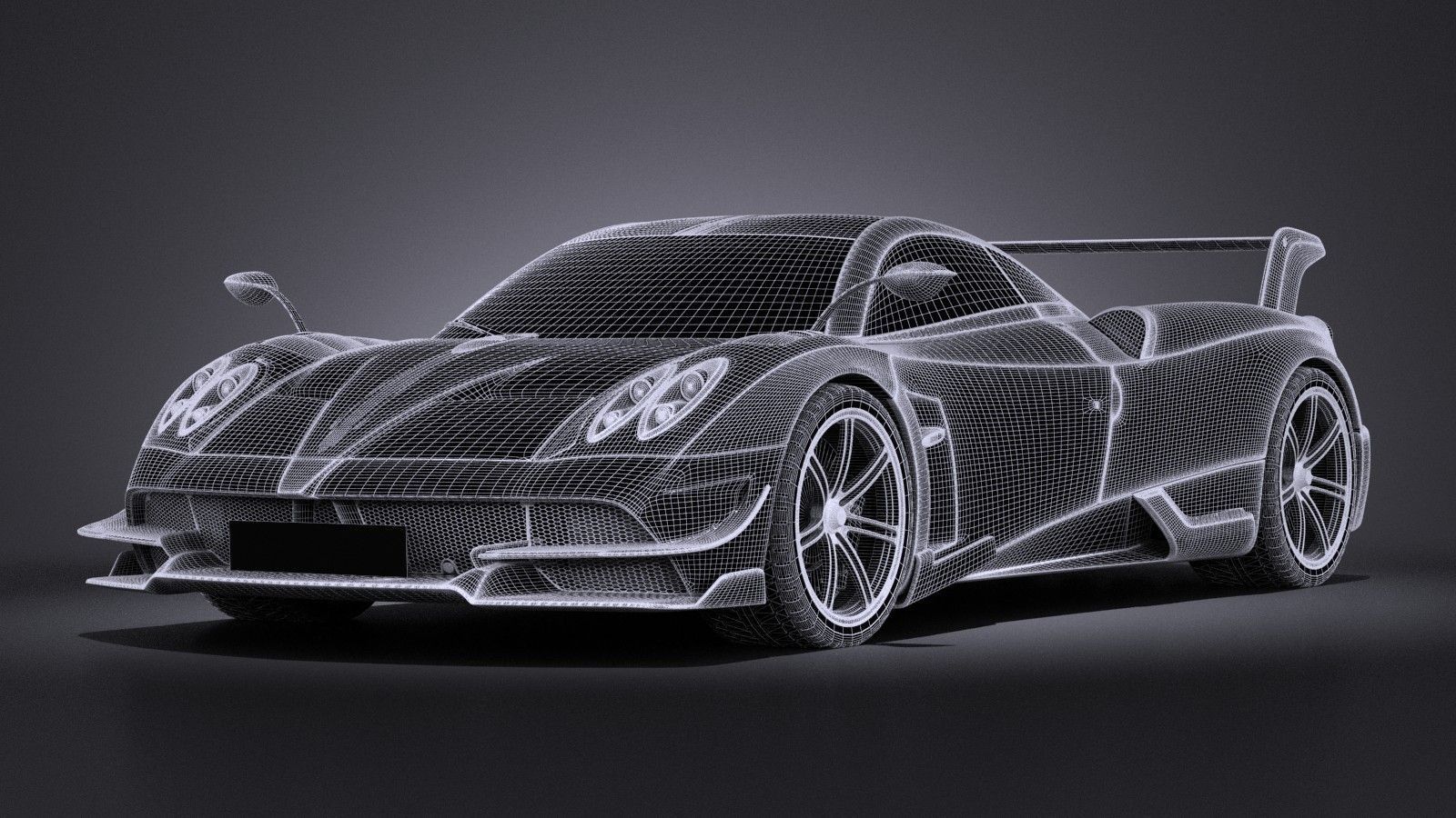 Pagani Huayra BC 2016 3D model_14