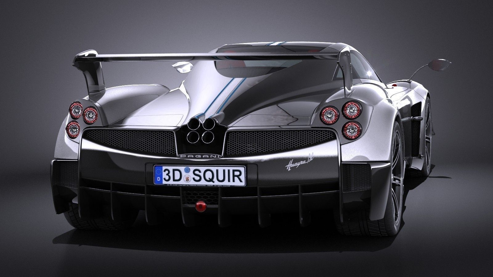 Pagani Huayra BC 2016 3D model_4
