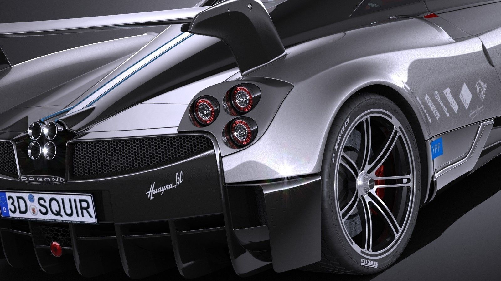 Pagani Huayra BC 2016 3D model_3