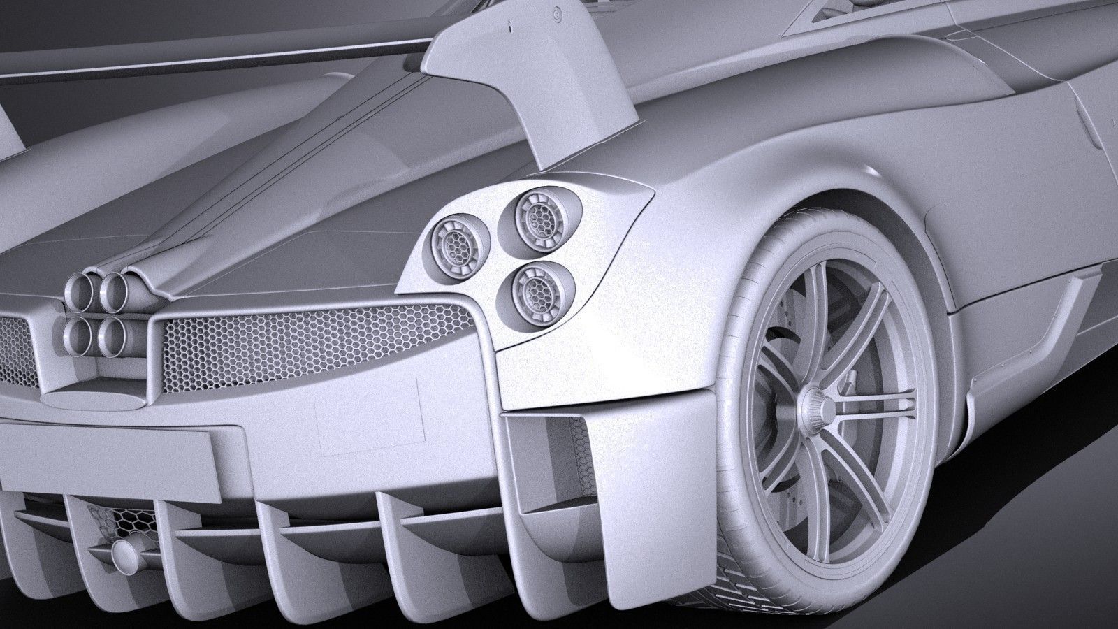 Pagani Huayra BC 2016 3D model_10