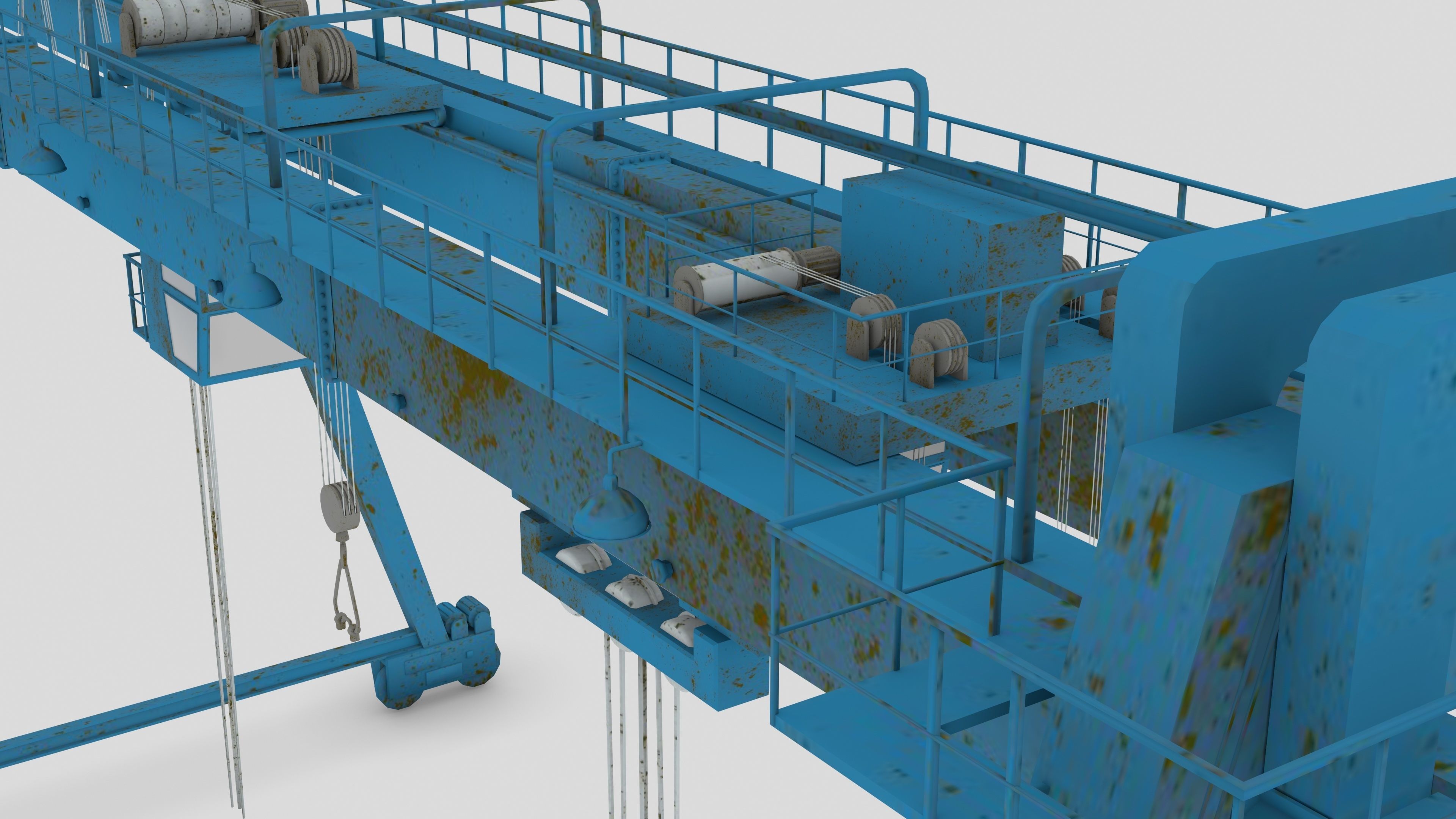 3D model Gantry crane VR / AR / lowpoly CGTrader