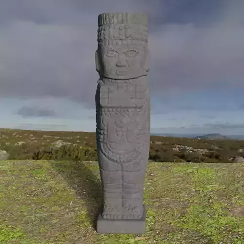 Giant Toltec Atlantean Warrior Figure Blender 3D printable 3D model