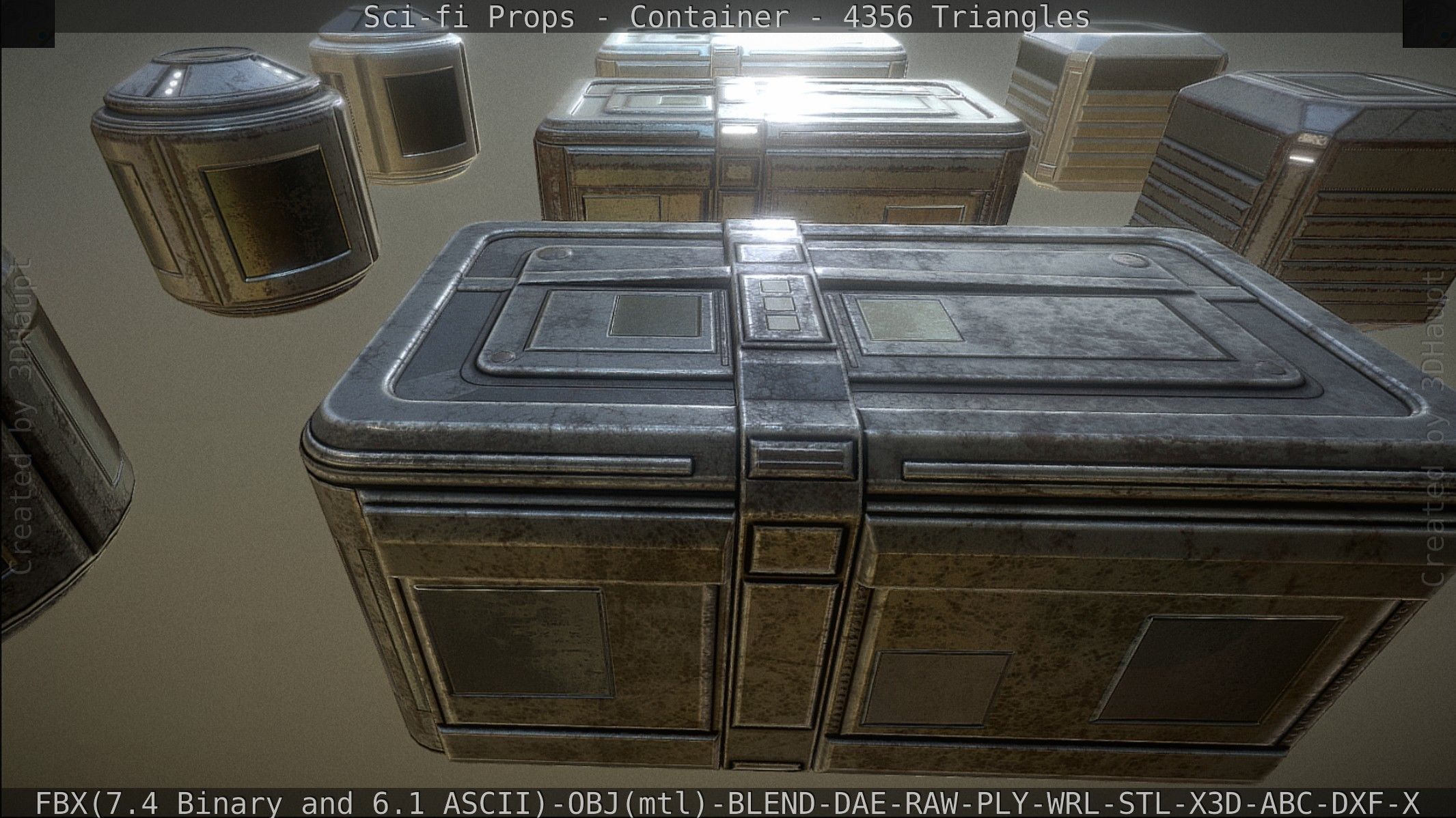 Sci-fi Props Low-poly 3D model_96