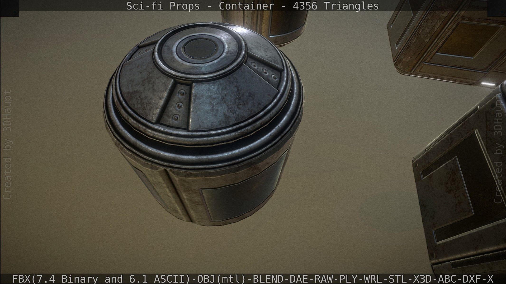 Sci-fi Props Low-poly 3D model_98