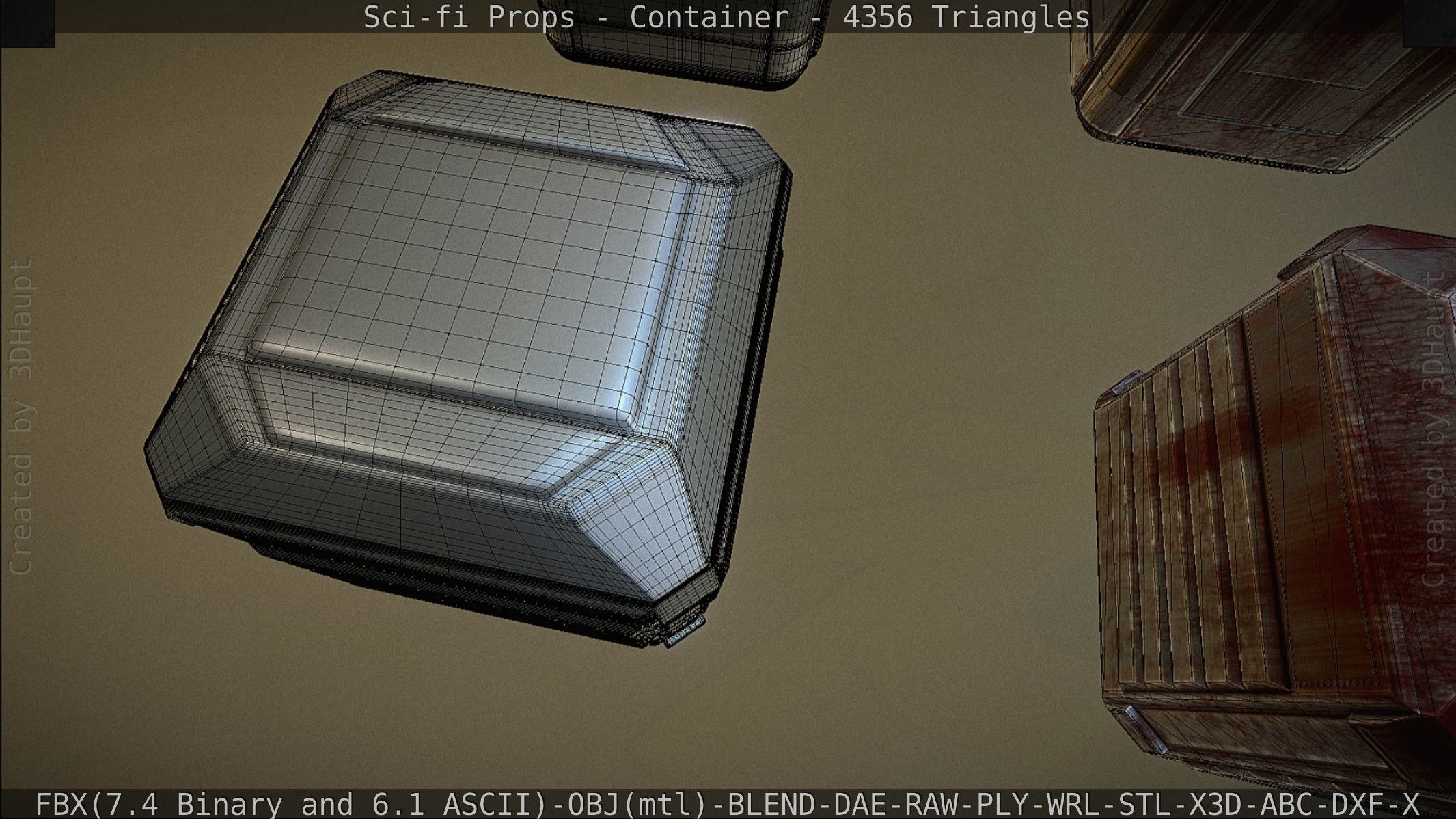 Sci-fi Props Low-poly 3D model_170