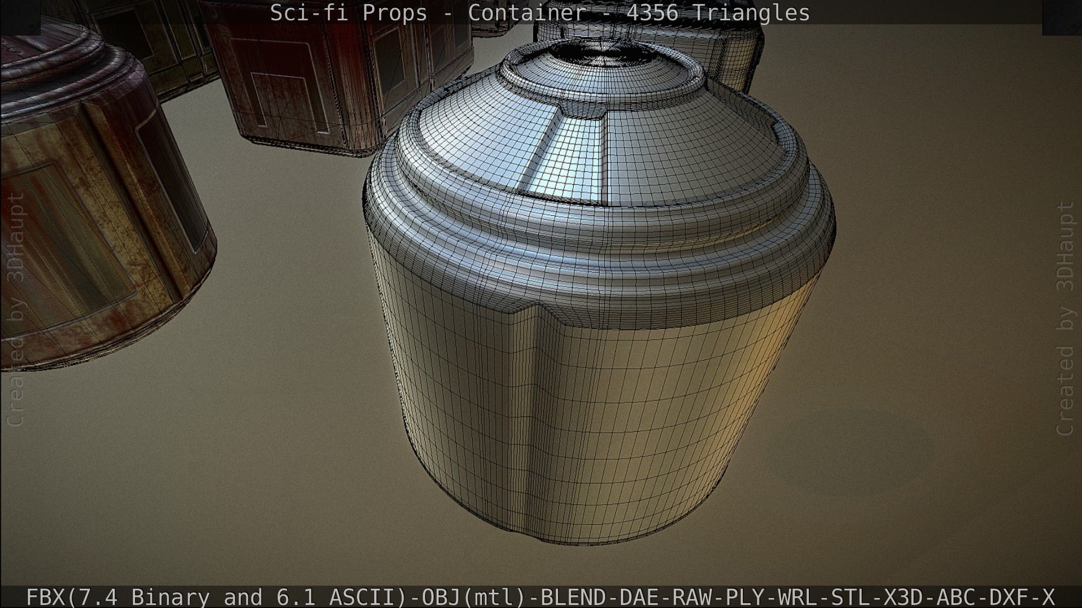 Sci-fi Props Low-poly 3D model_186