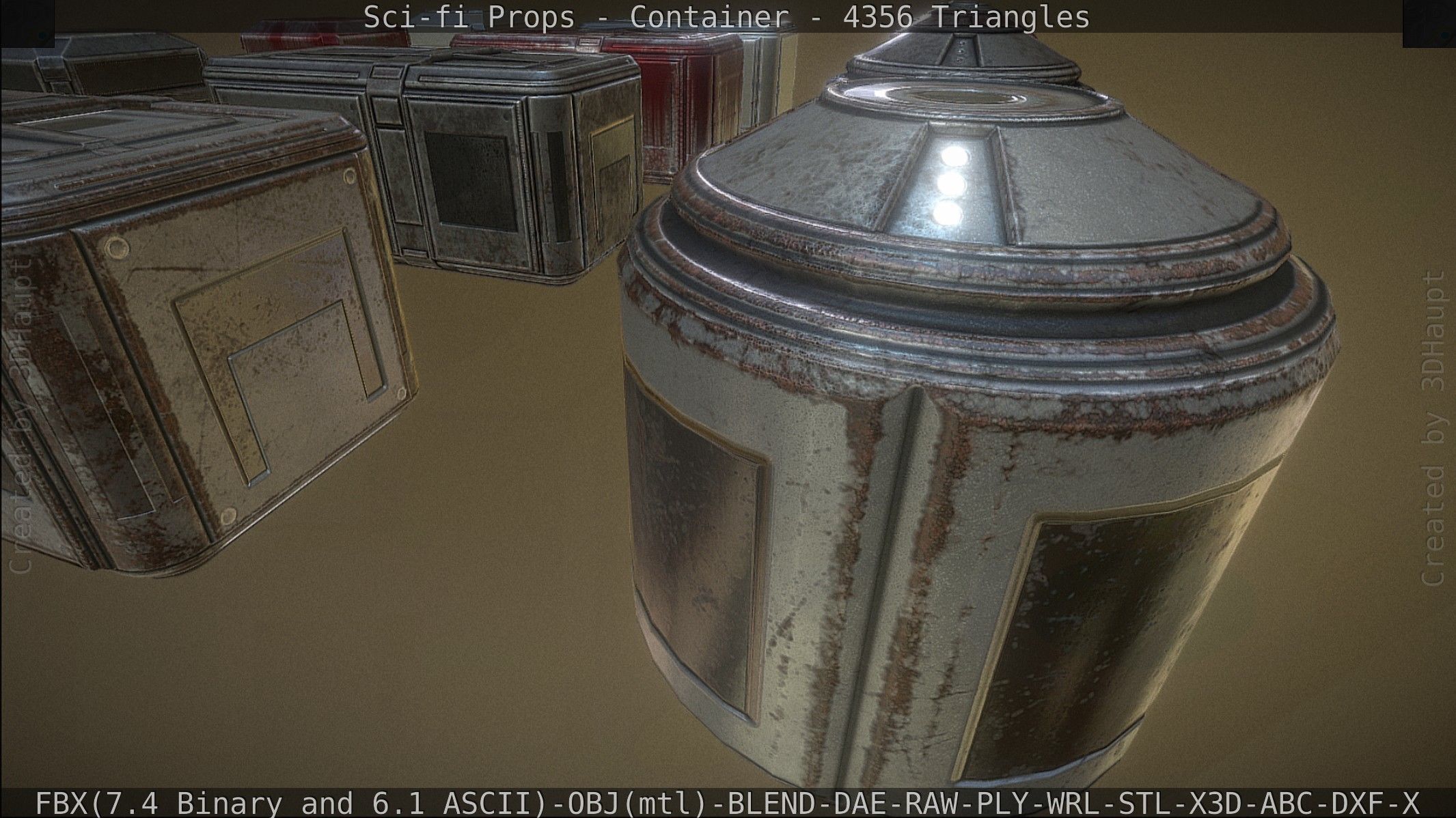 Sci-fi Props Low-poly 3D model_44