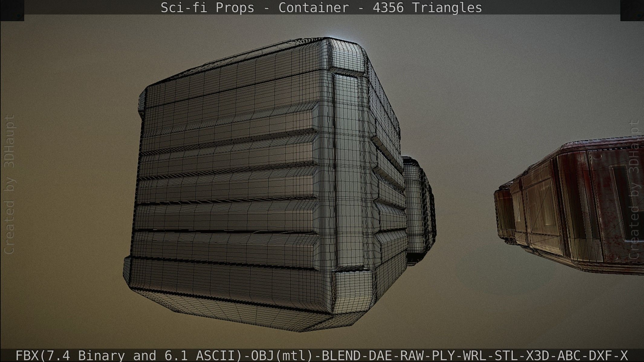 Sci-fi Props Low-poly 3D model_171