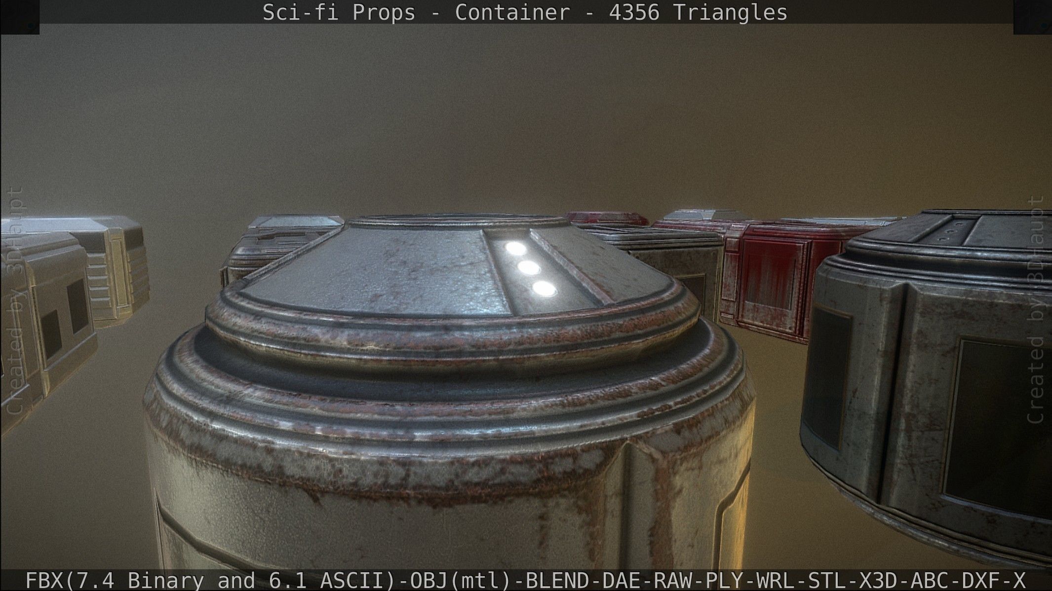 Sci-fi Props Low-poly 3D model_38