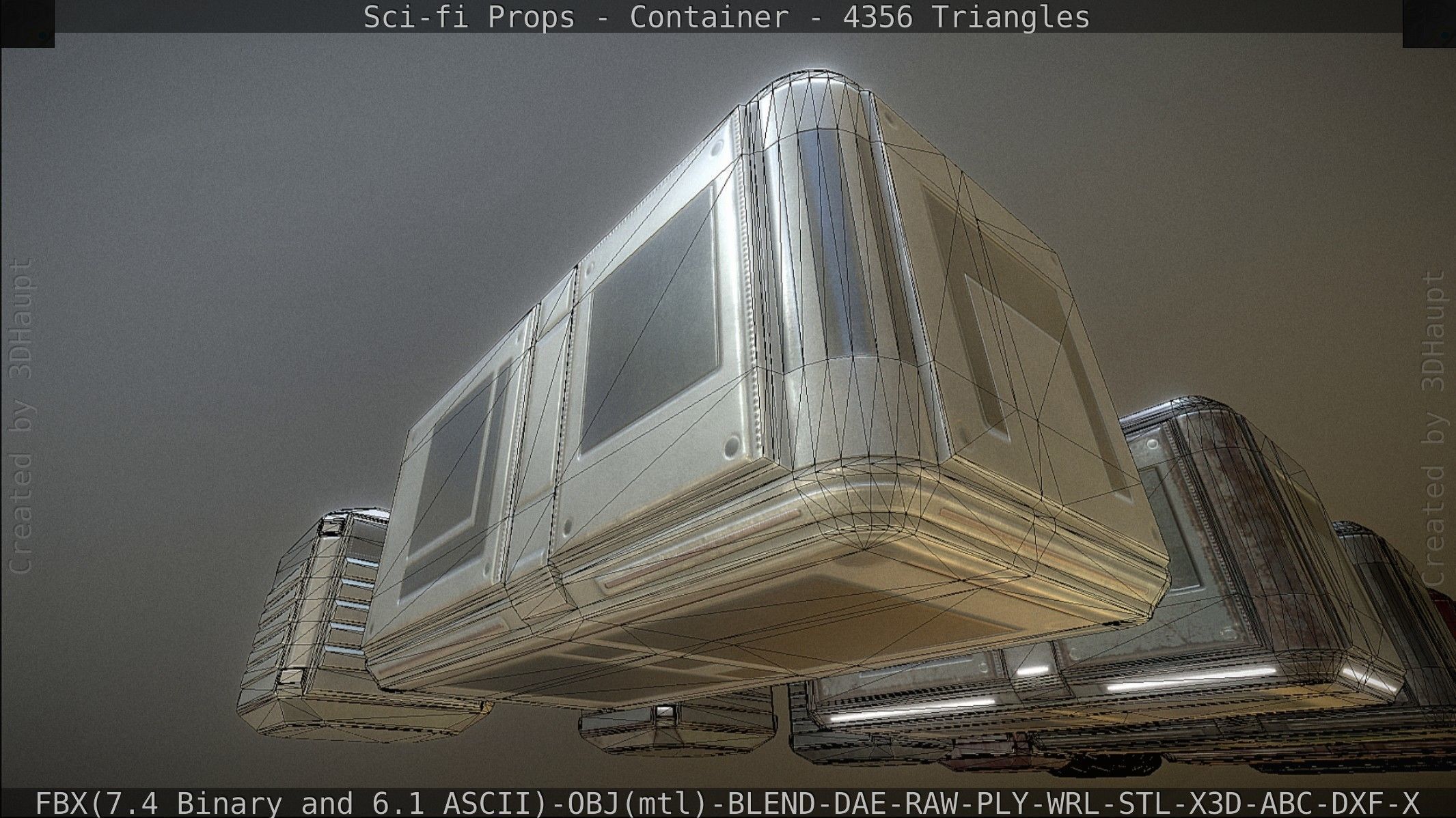 Sci-fi Props Low-poly 3D model_197