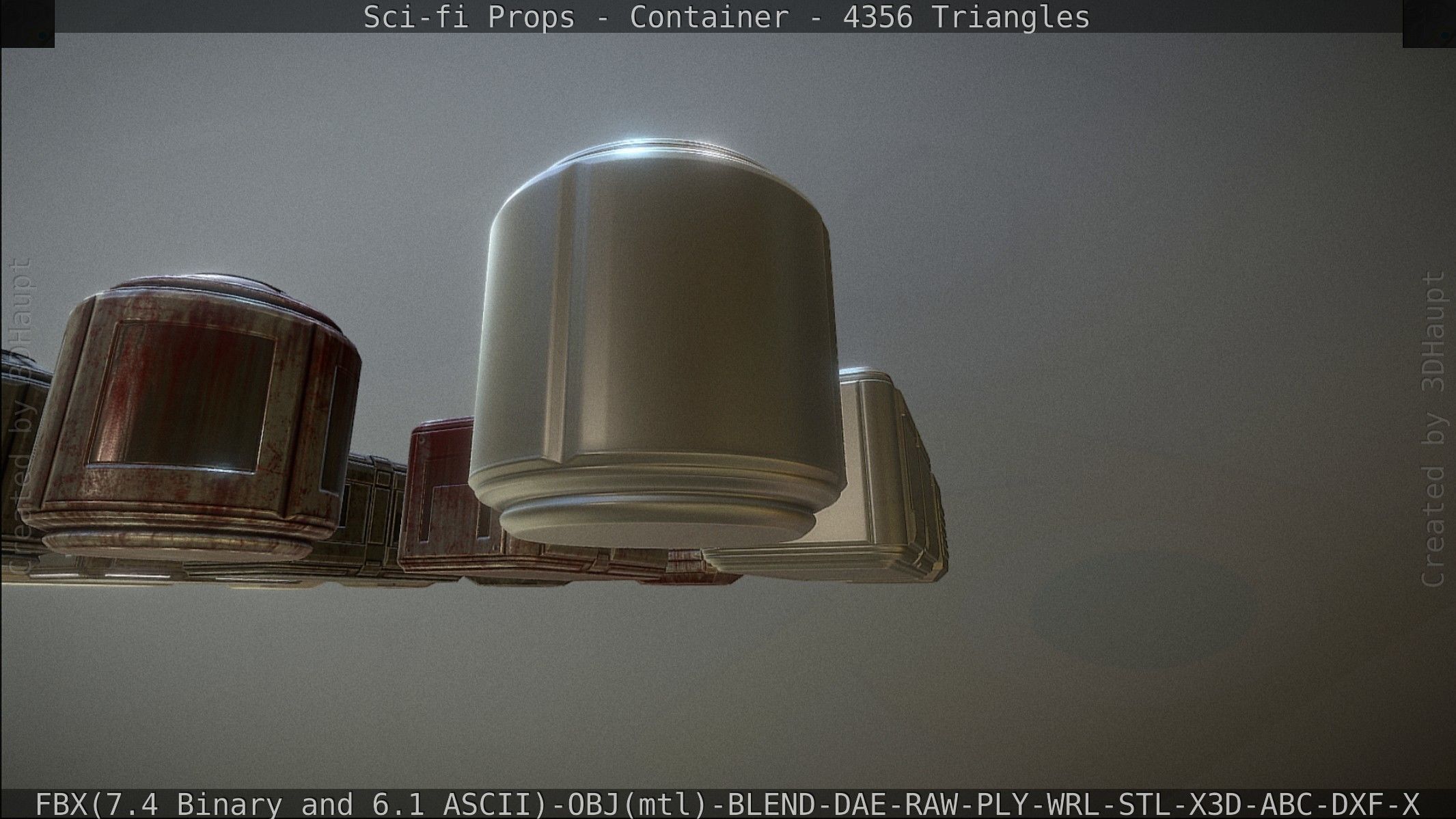 Sci-fi Props Low-poly 3D model_156