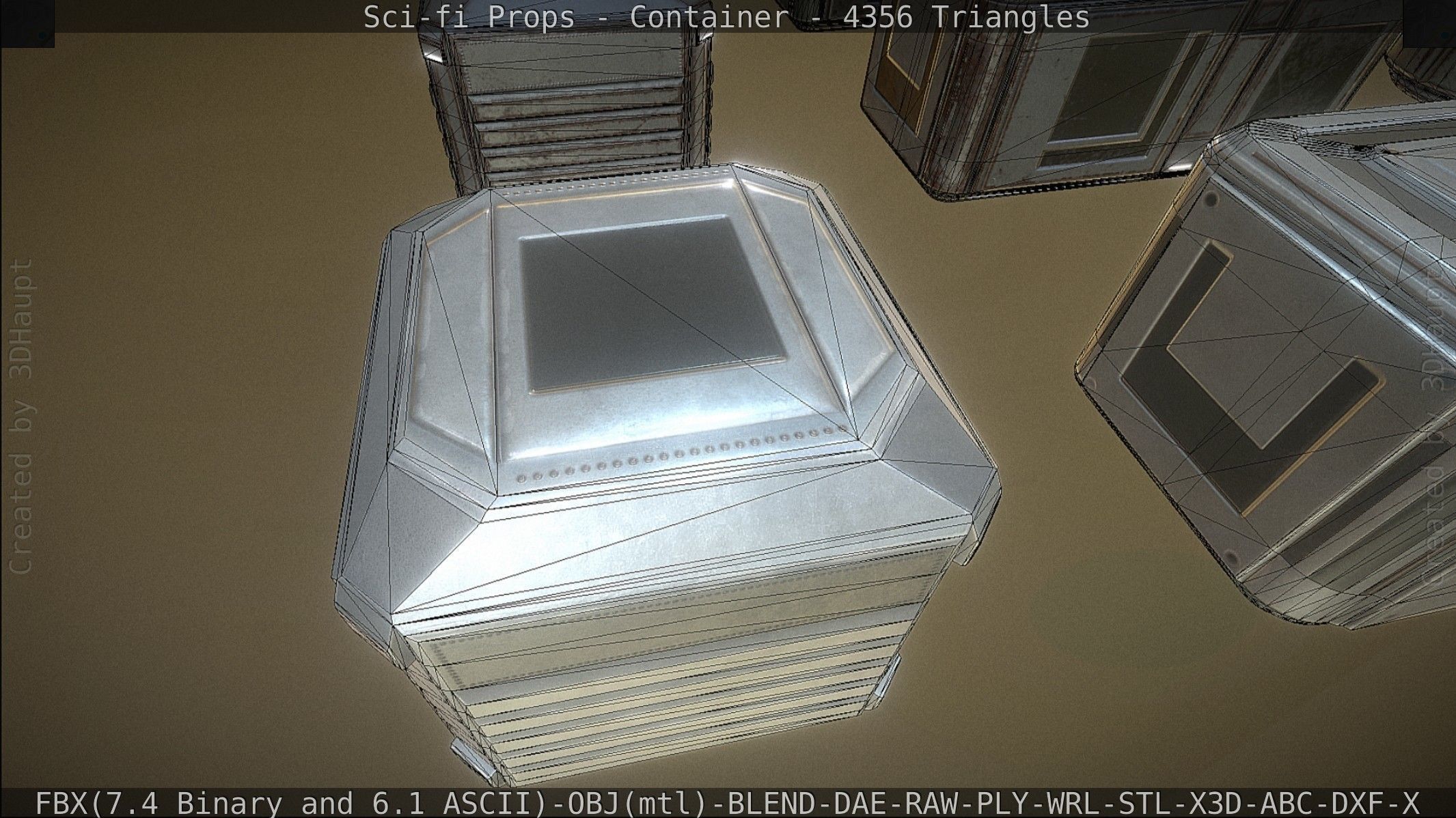 Sci-fi Props Low-poly 3D model_212