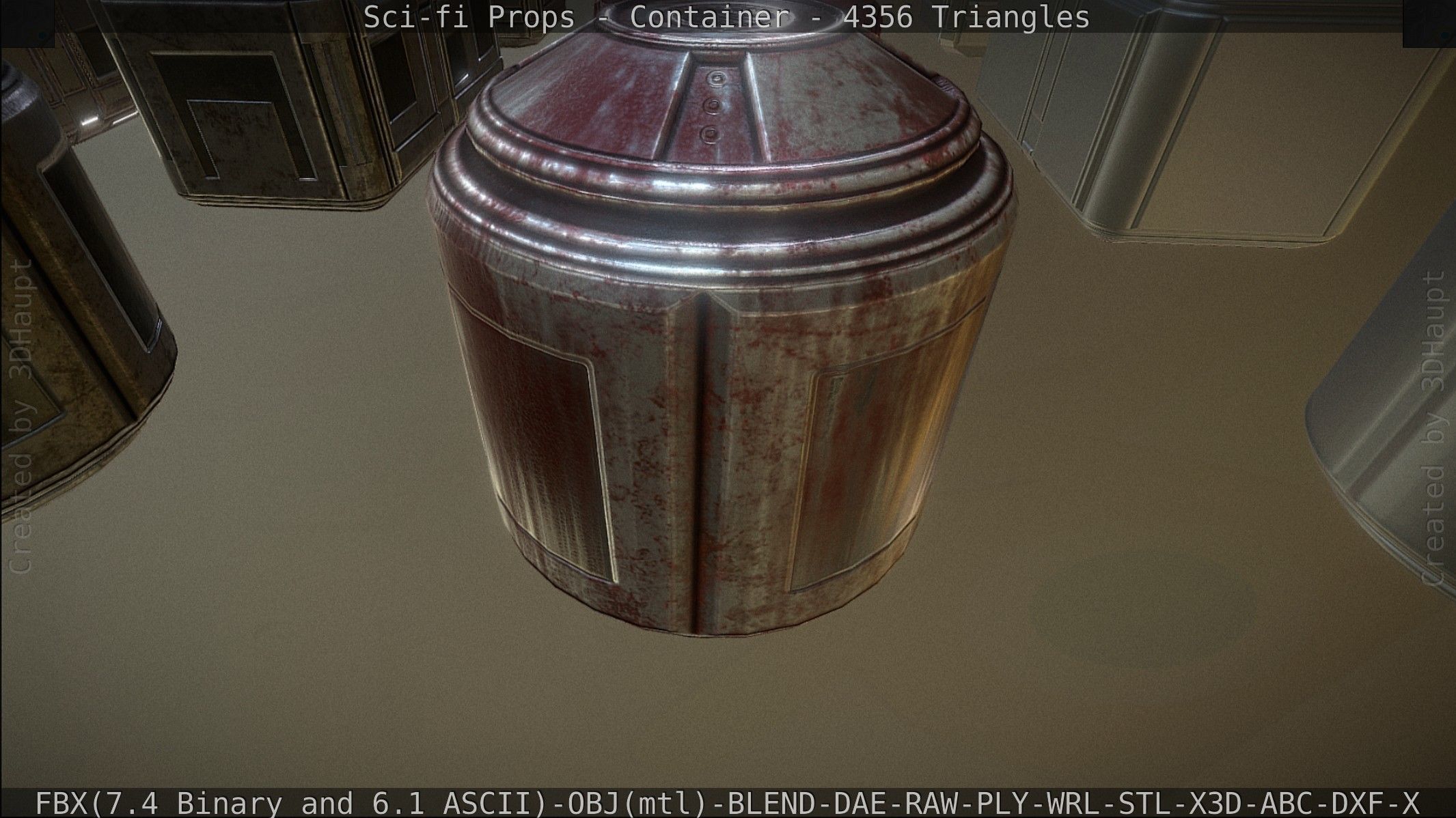 Sci-fi Props Low-poly 3D model_109