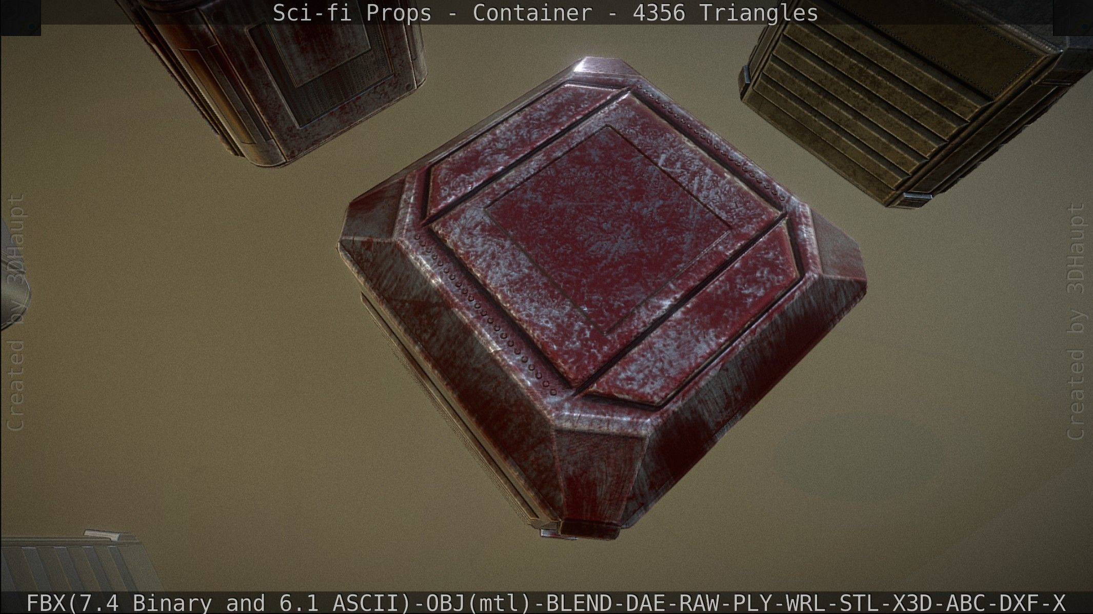 Sci-fi Props Low-poly 3D model_135