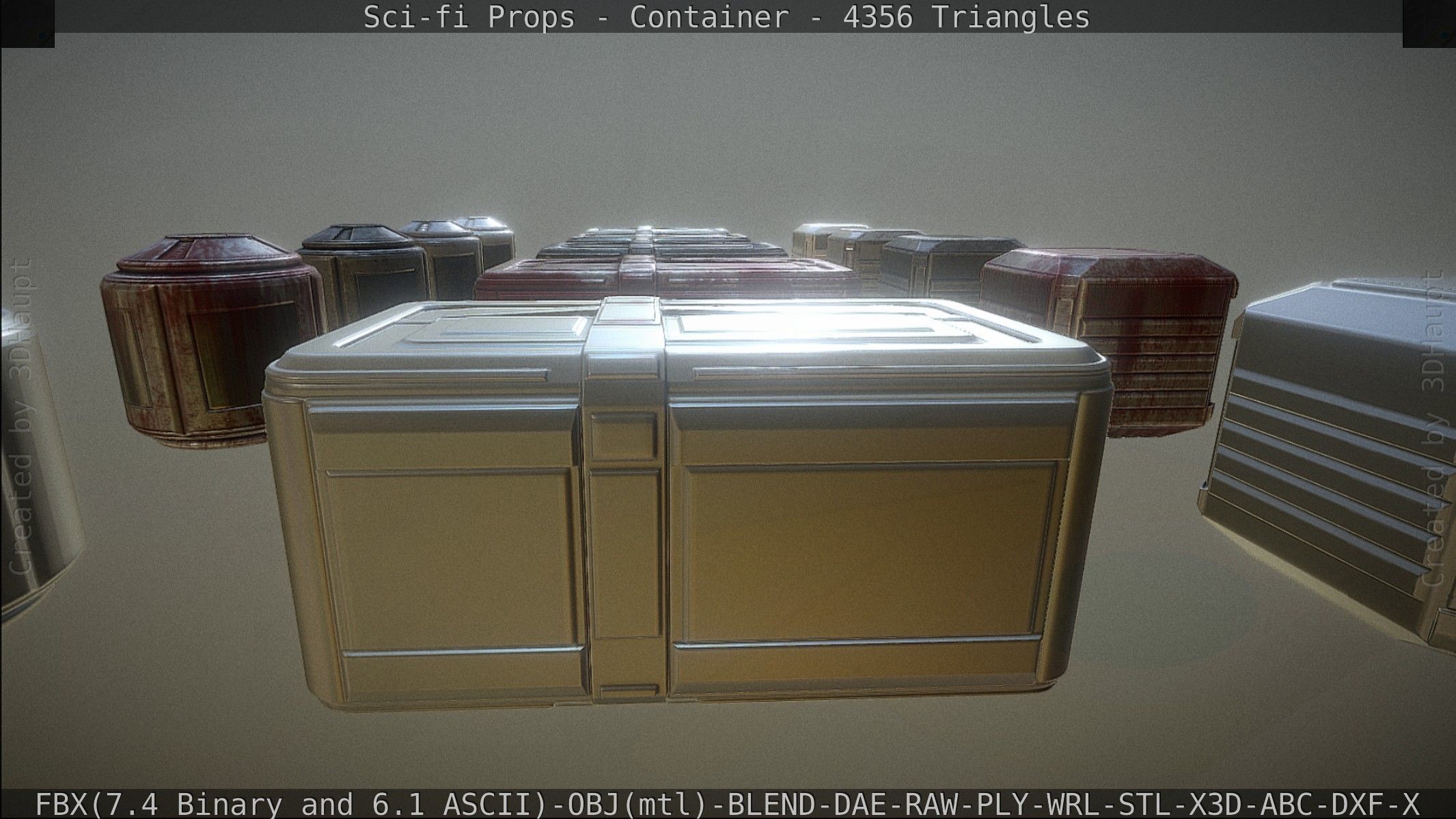 Sci-fi Props Low-poly 3D model_147