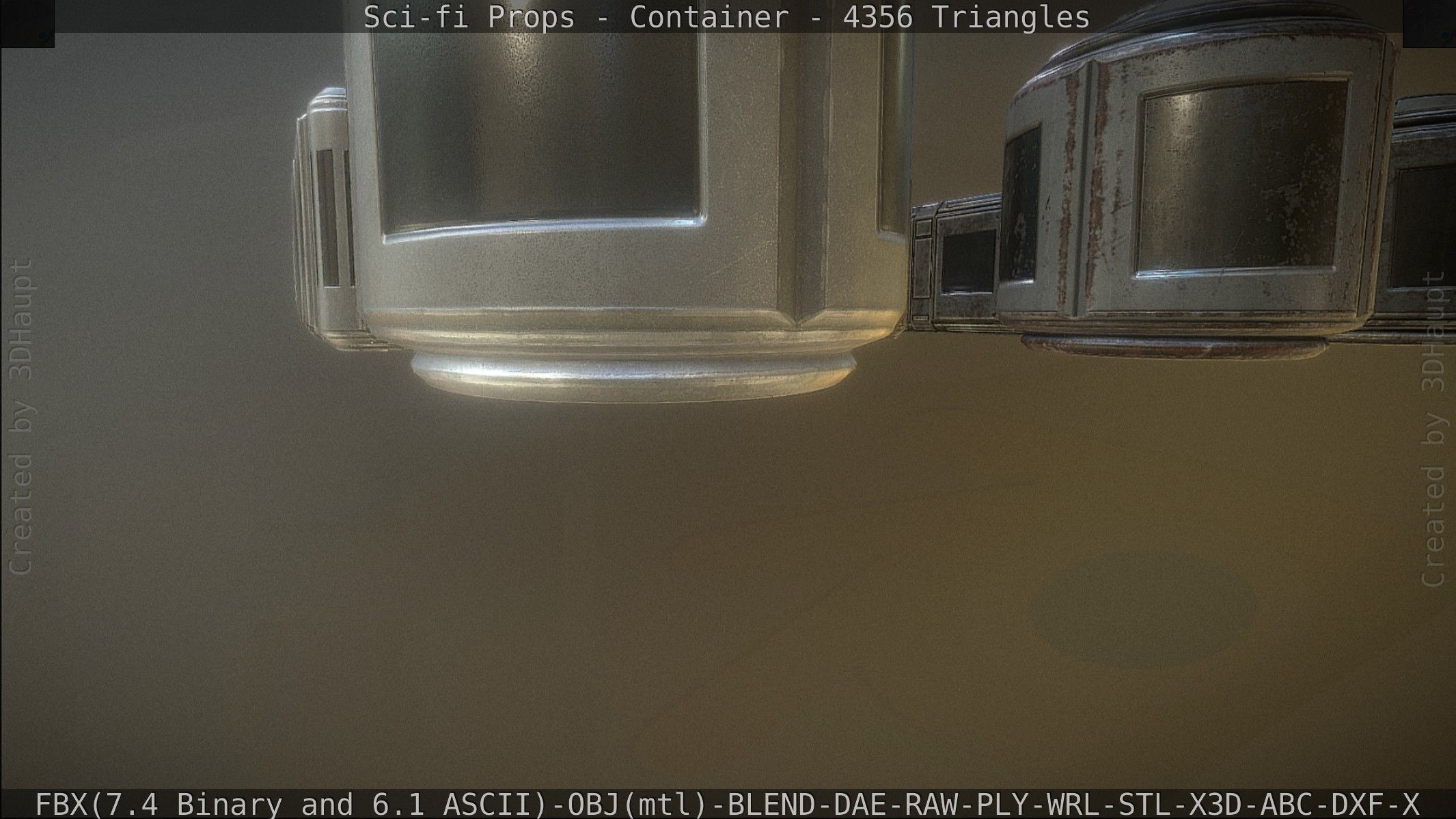 Sci-fi Props Low-poly 3D model_26